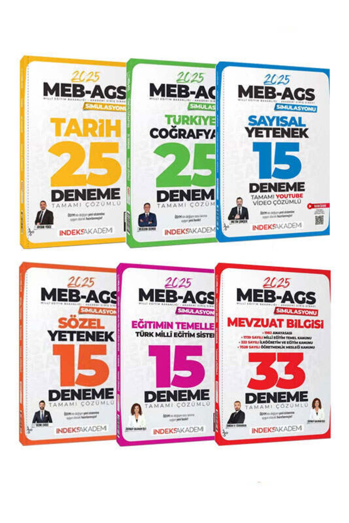 İndeks Akademi İndeks Akademi 2025 MEB-AGS Tamamı Çözümlü Tüm Dersler Deneme Seti