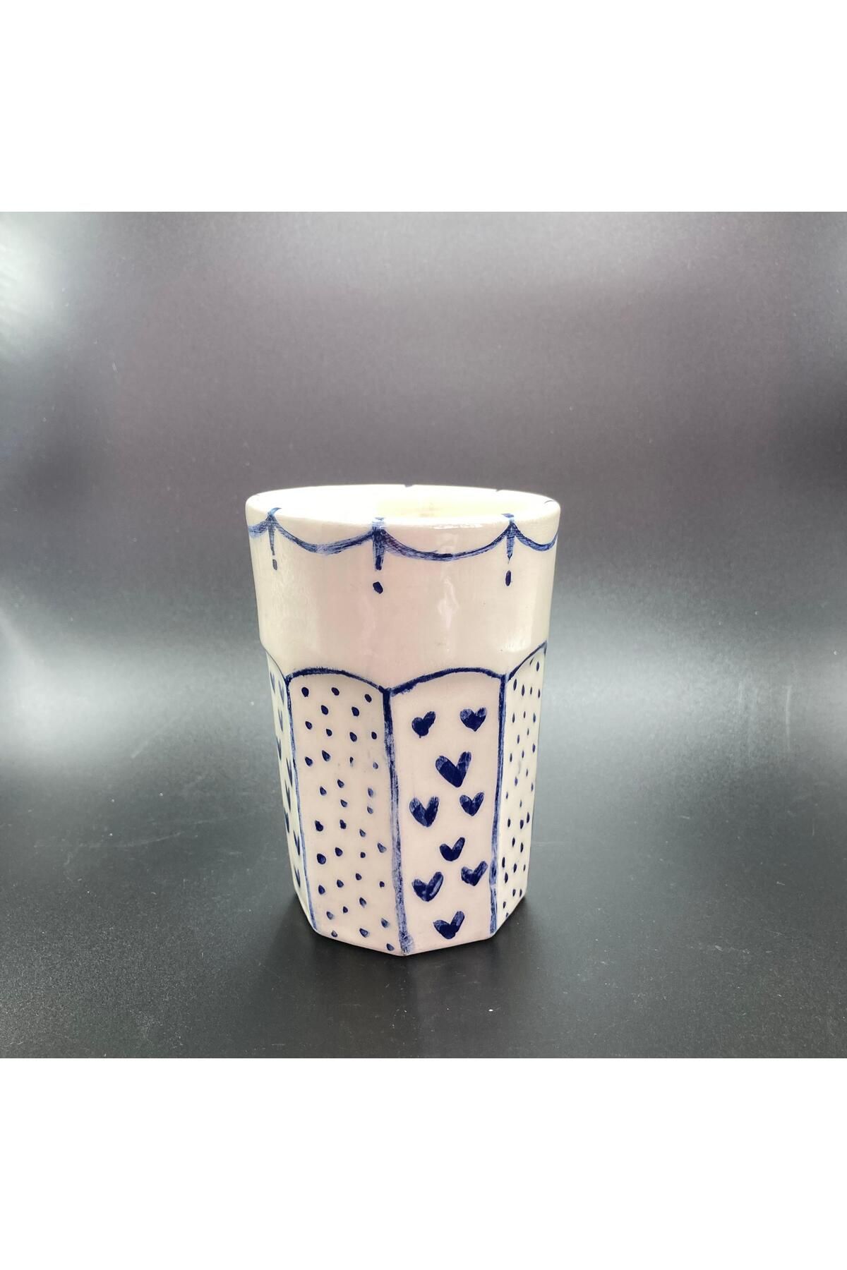 Zey Art Ceramic Design Renkli Hikayeler Su Bardağı