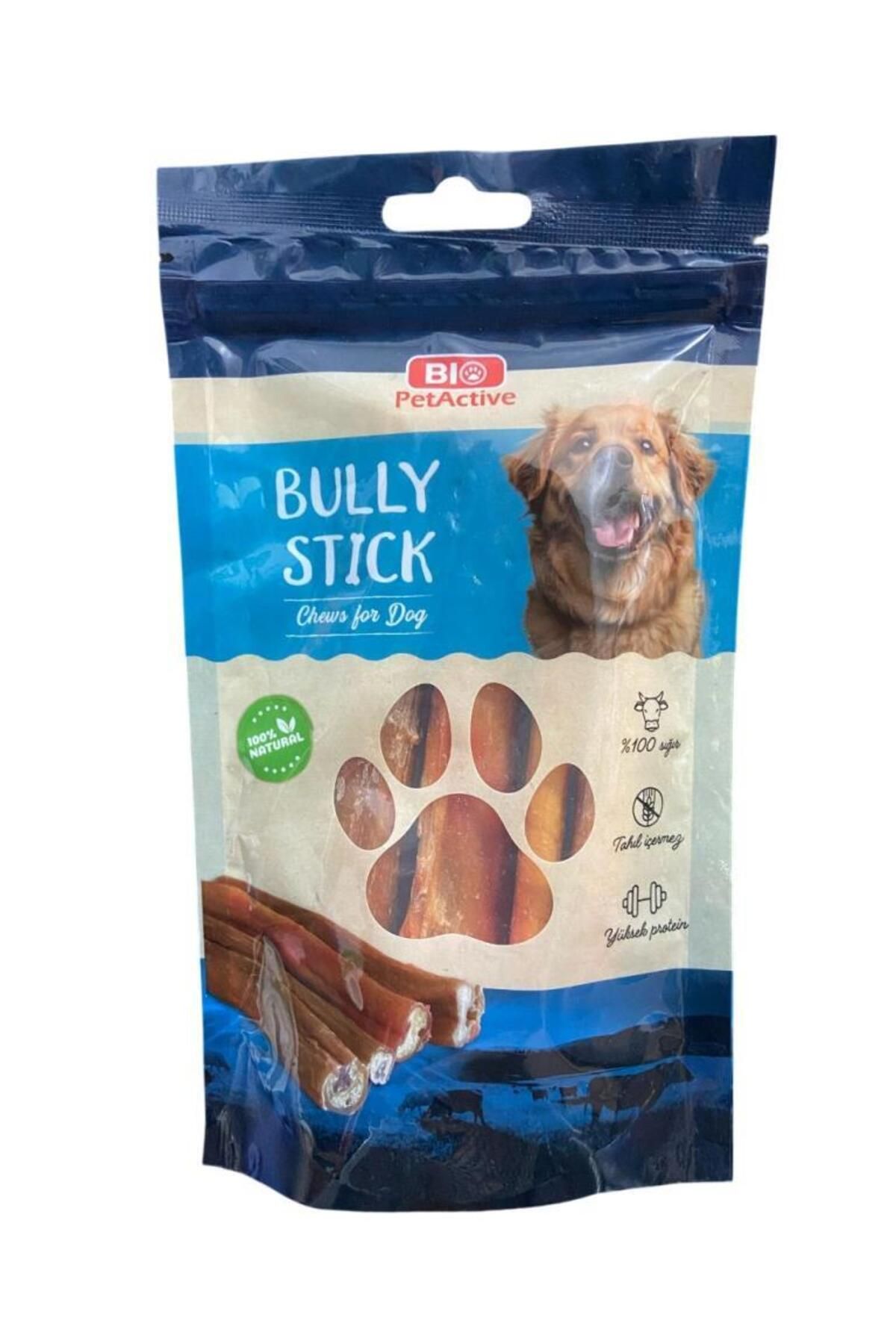 Bio PetActive Bio Pet Active Bully Stick Çubuk Sığır Kamışı Köpek Ödülü 100 Gr