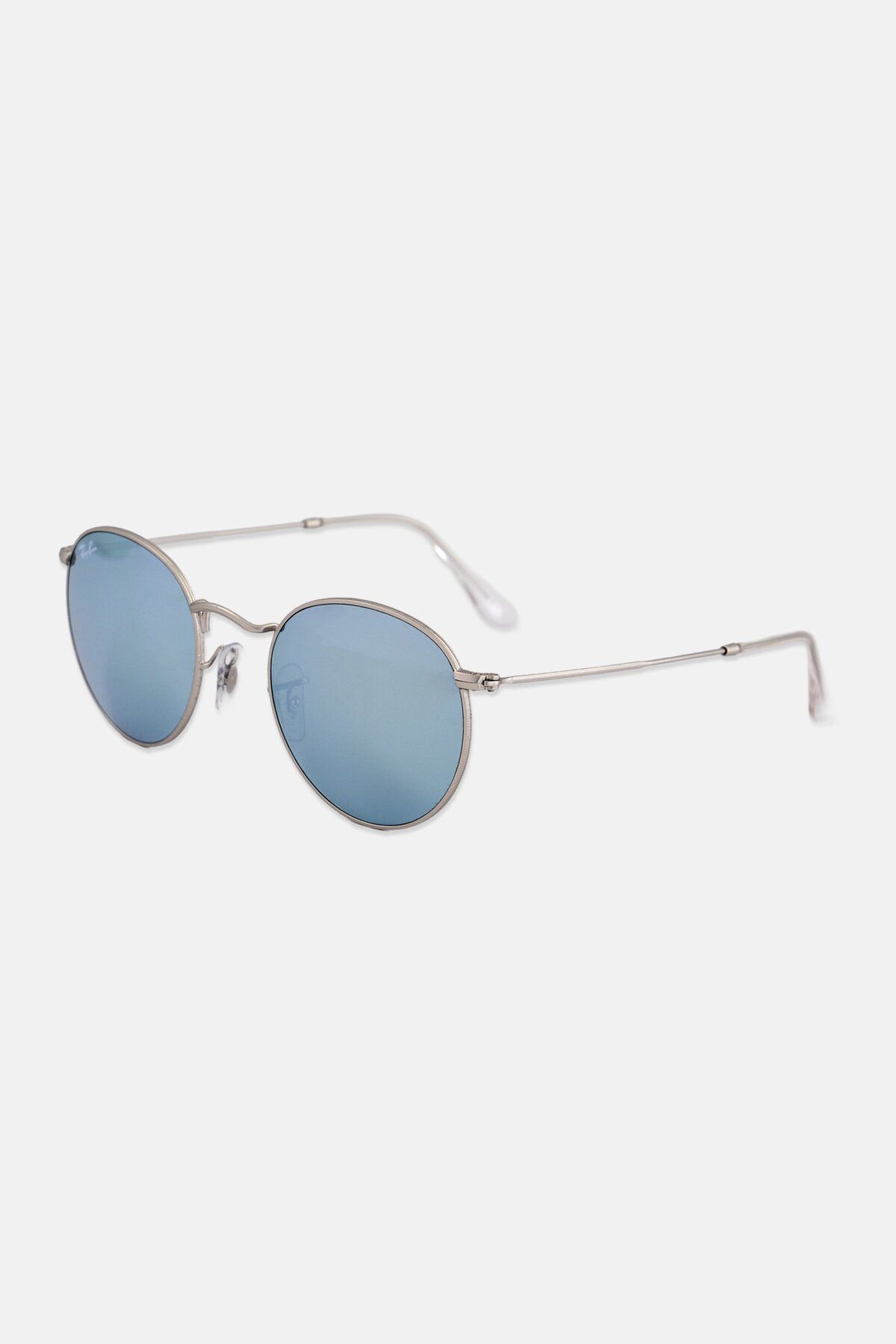 Ray-Ban-نظارة شمسية راي بان مان دائرية معدنية - Rb 3447 - مقاس العدسة: 50 مم - فضي غير لامع 4