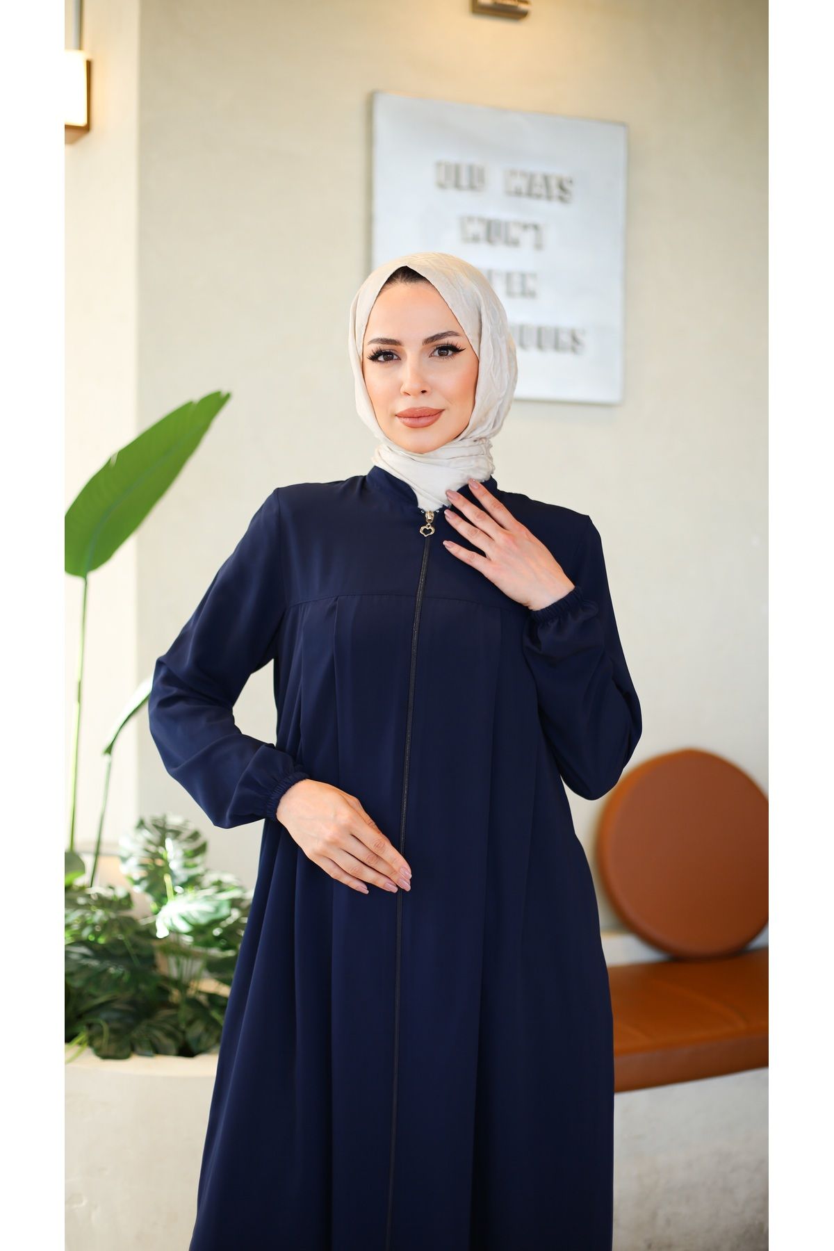 Moda İncir Robali Ferace De Umreli̇k Femeie - 44