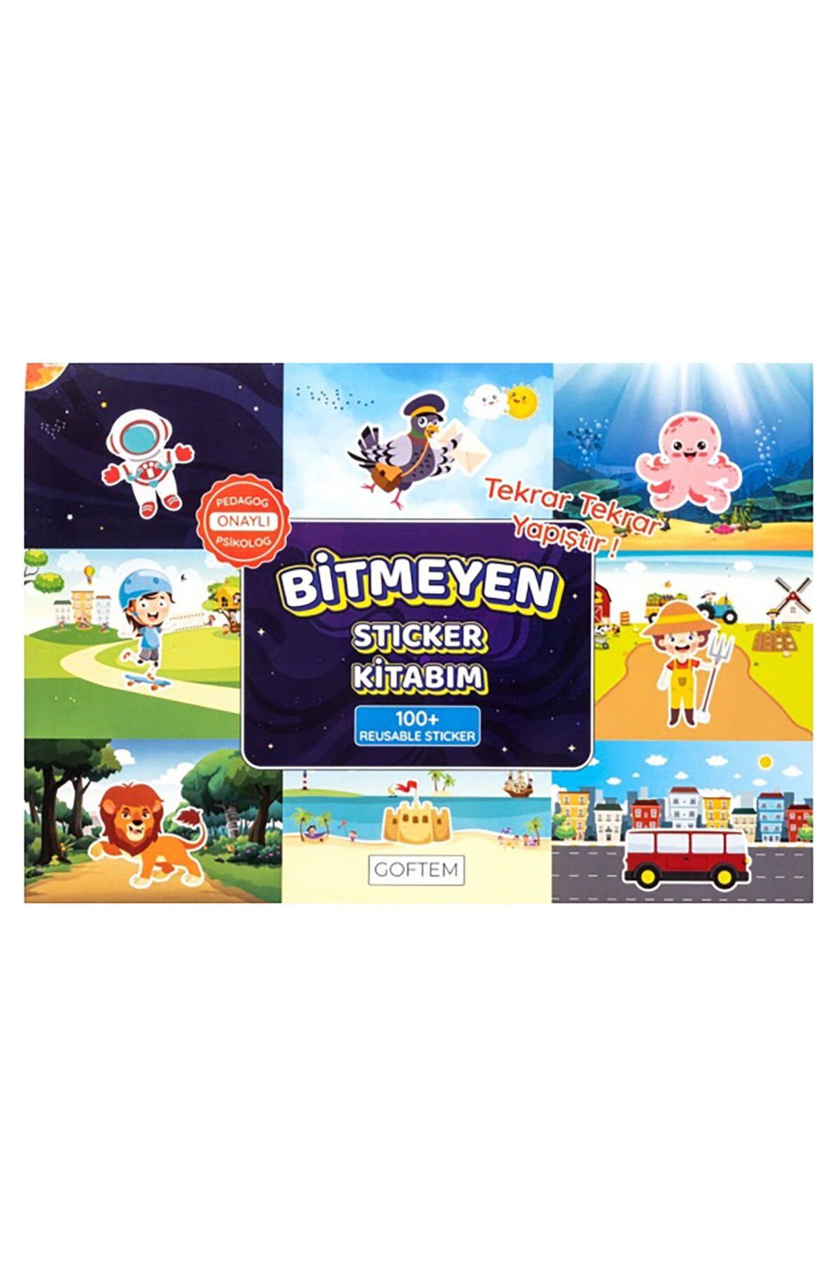 Gepettoys Bitmeyen Sticker Kitabım 100+ sticker