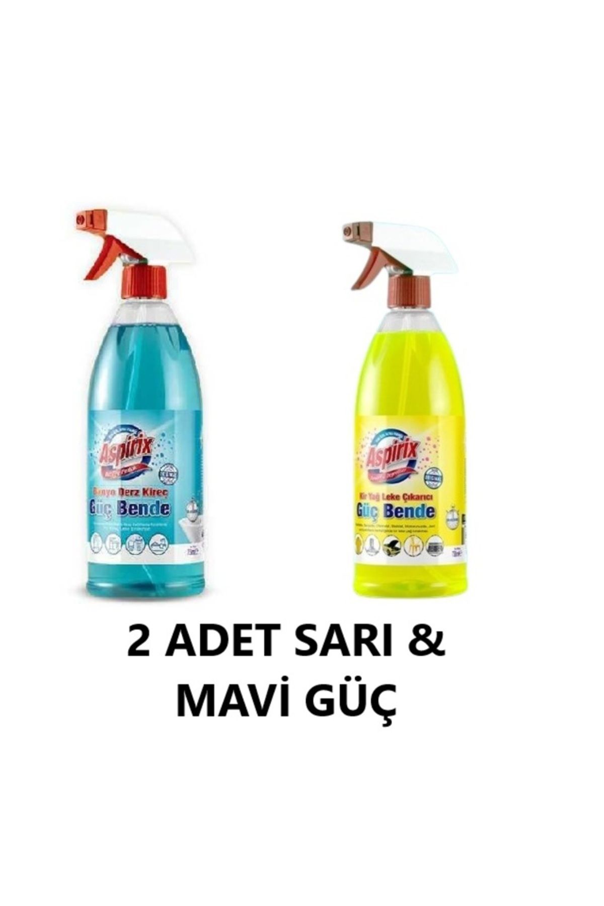 Aspirix Sarı & Mavi Güç (2 Adet - 750 ml)