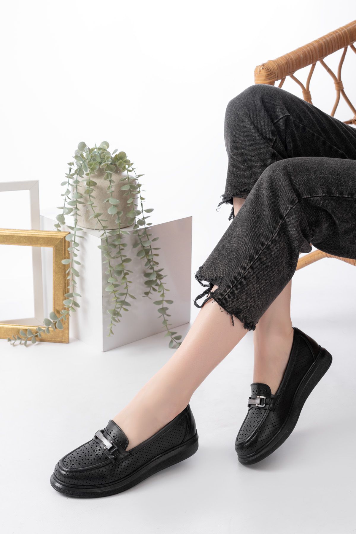 Dericalle shoes Hakiki deri kadın yazlık ayakkabı