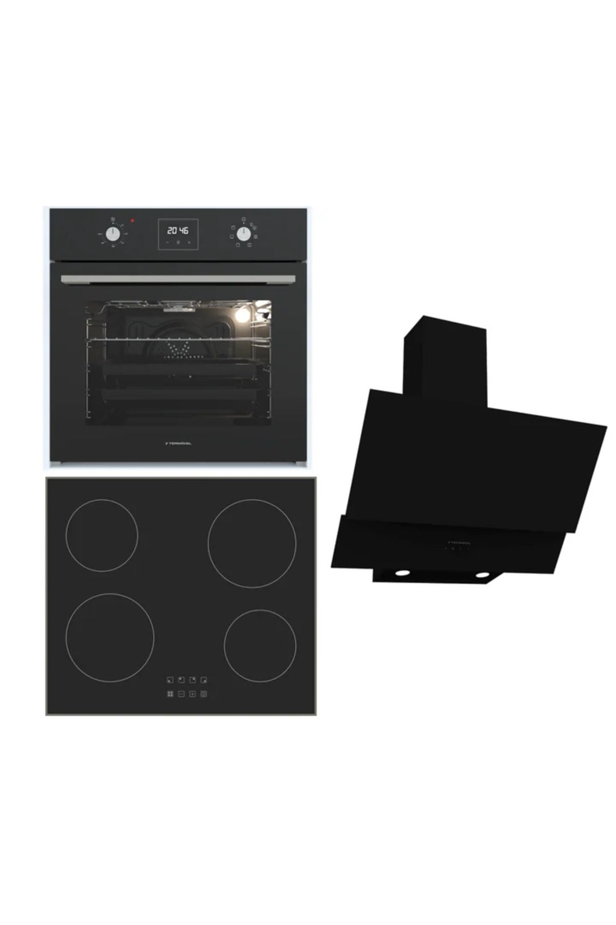 Termikel Ankastre Set (BO O64D5C B + BH B64E1 B + CH C6532C BB)