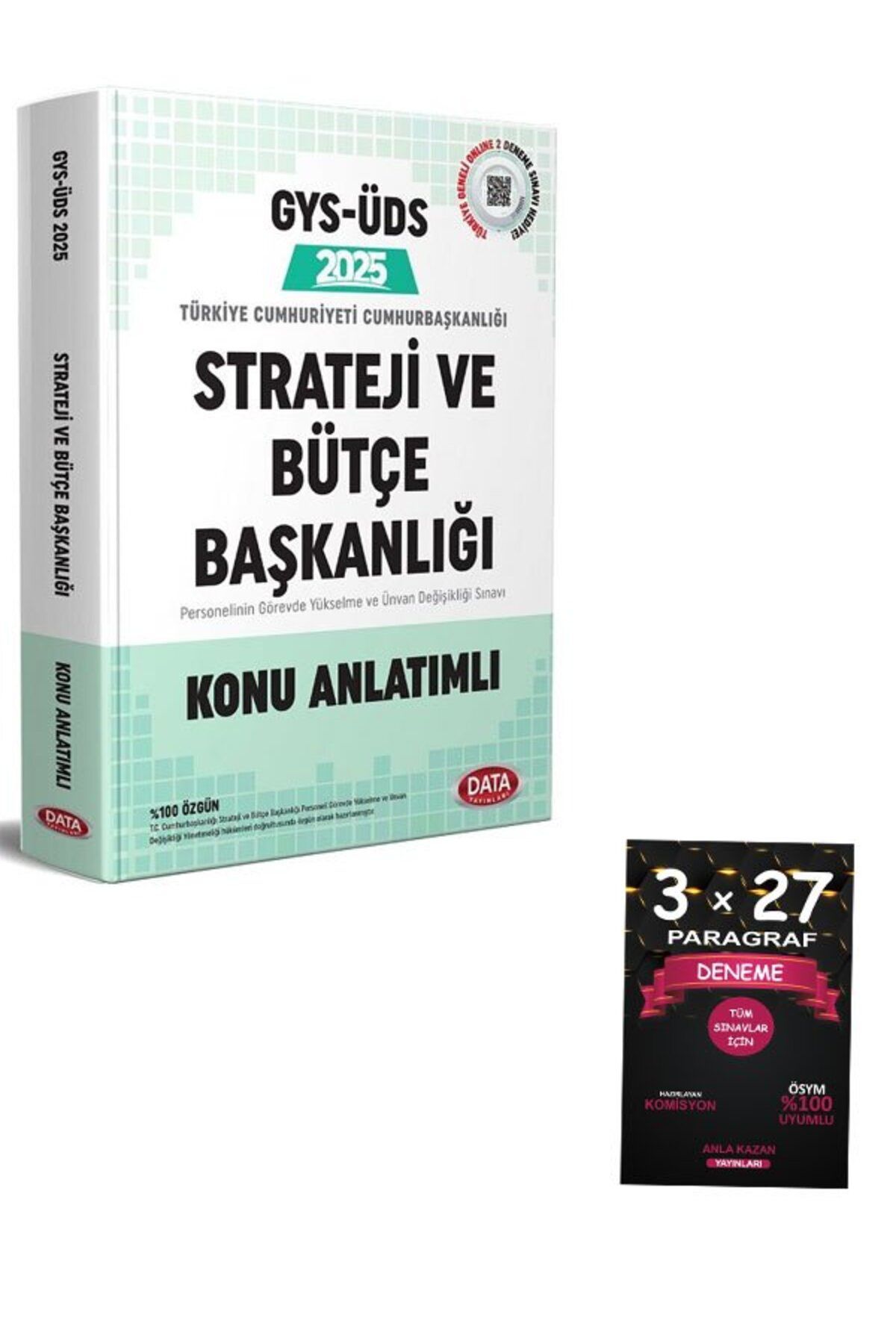 Anla Kazan Yayınları Data 2025 GYS T.C. Cumhurbaşkanlığı Strateji ve Bütçe Başkanlığı Tüm Kadrolar Konu Anlatımlı