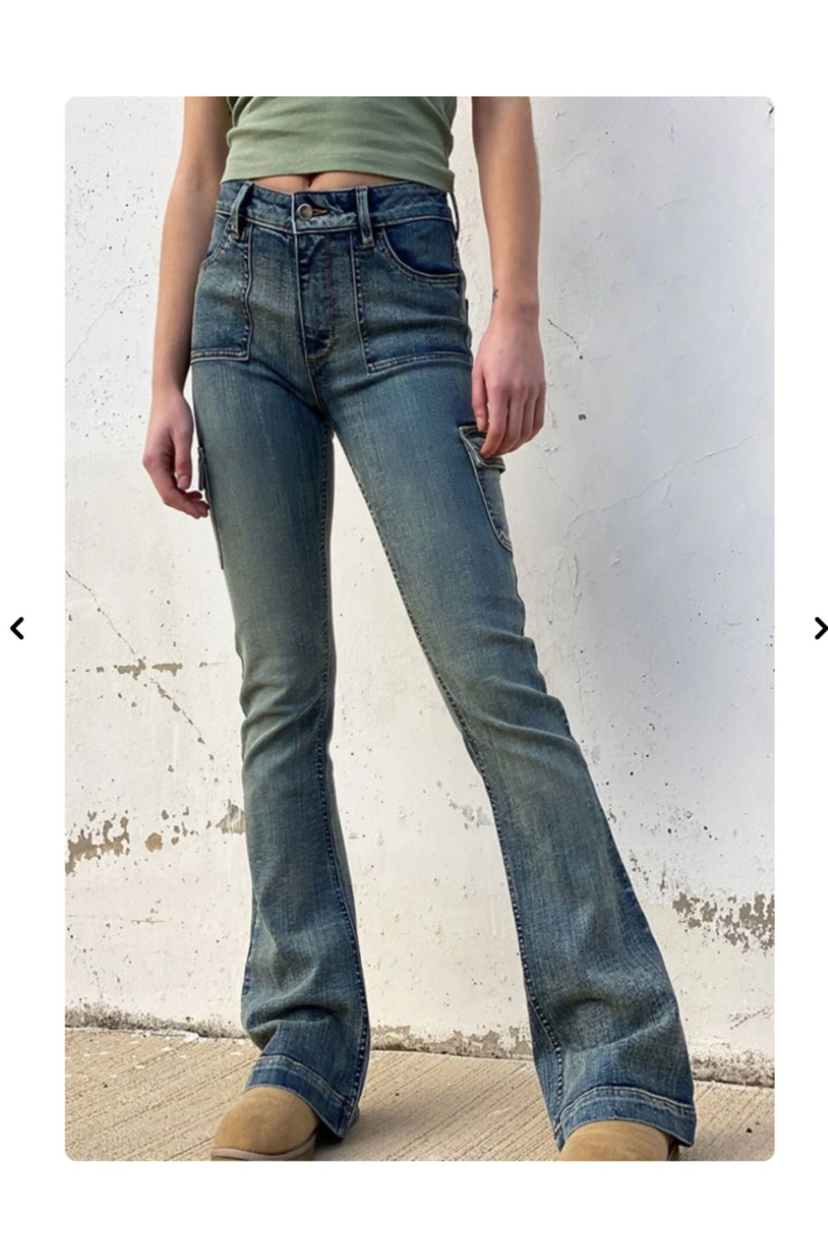 VibeGaia Subdued Flare Yıkamalı Jean