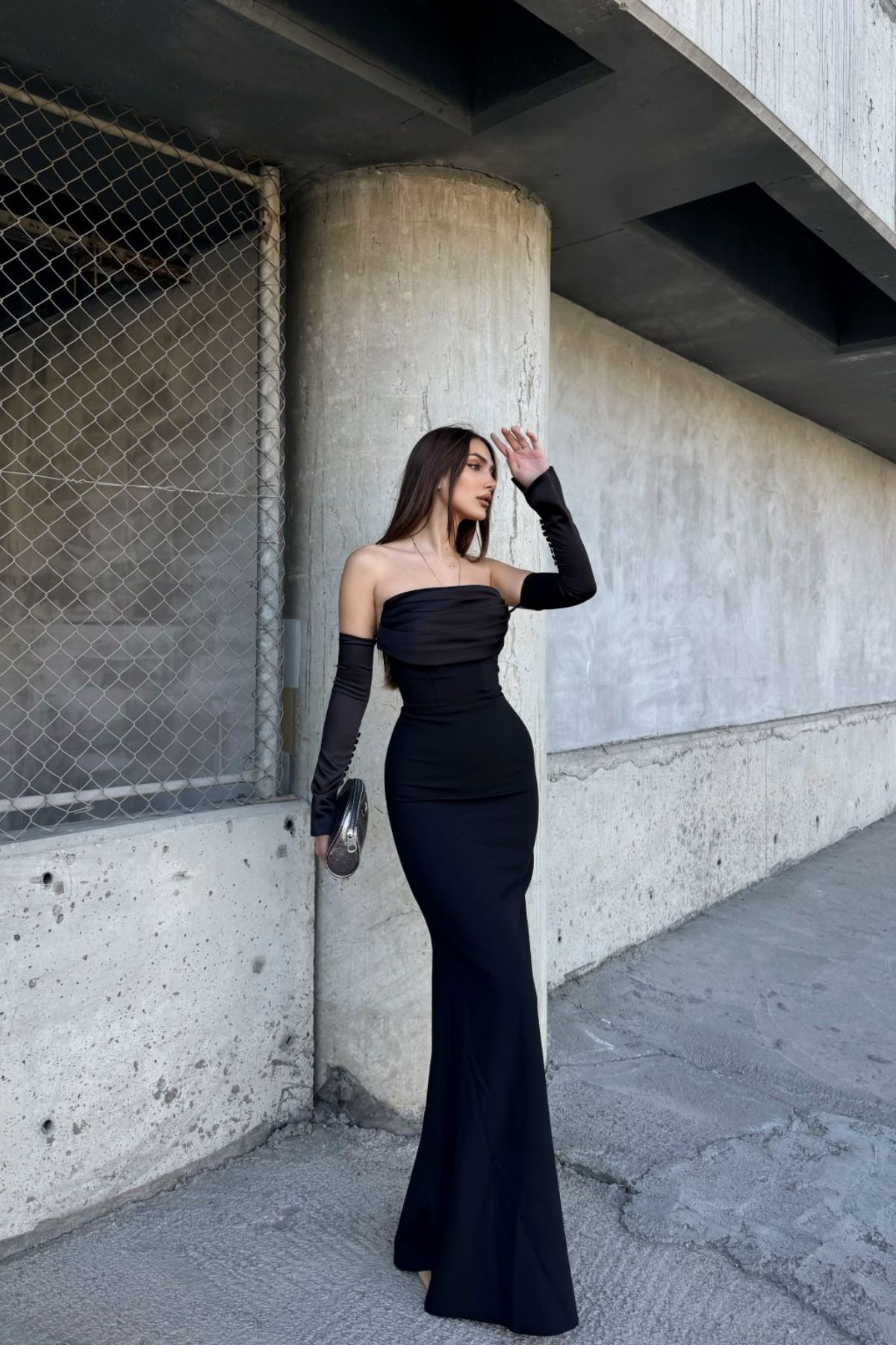 Sindimoda Helen Kol Detay Tasarım Abiye 45616