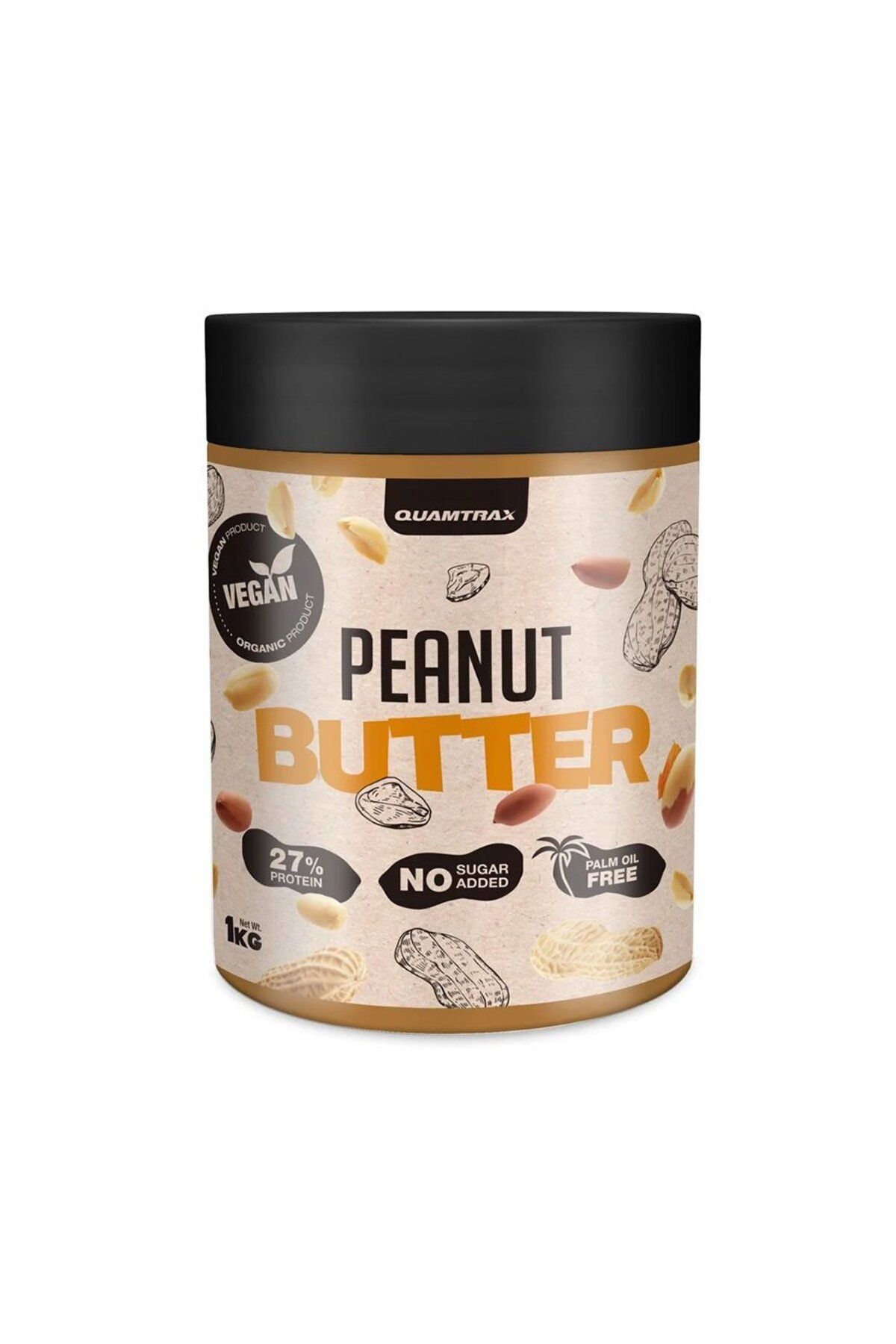 Quamtrax Unt De Arahide, 1kg, Quamtrax, 100% Natural Smooth - One Size