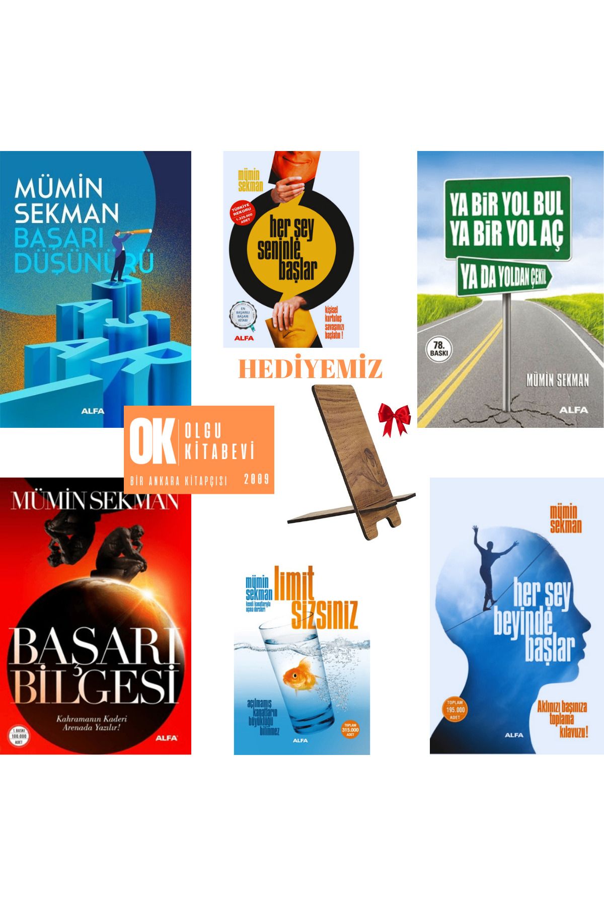 Alfa Yayınları Başarı Düşünürü - Her Şey Seninle Başlar - Başarı Bilgesi - Limit Sizsiniz /7 Kitap - Mümin Sekman