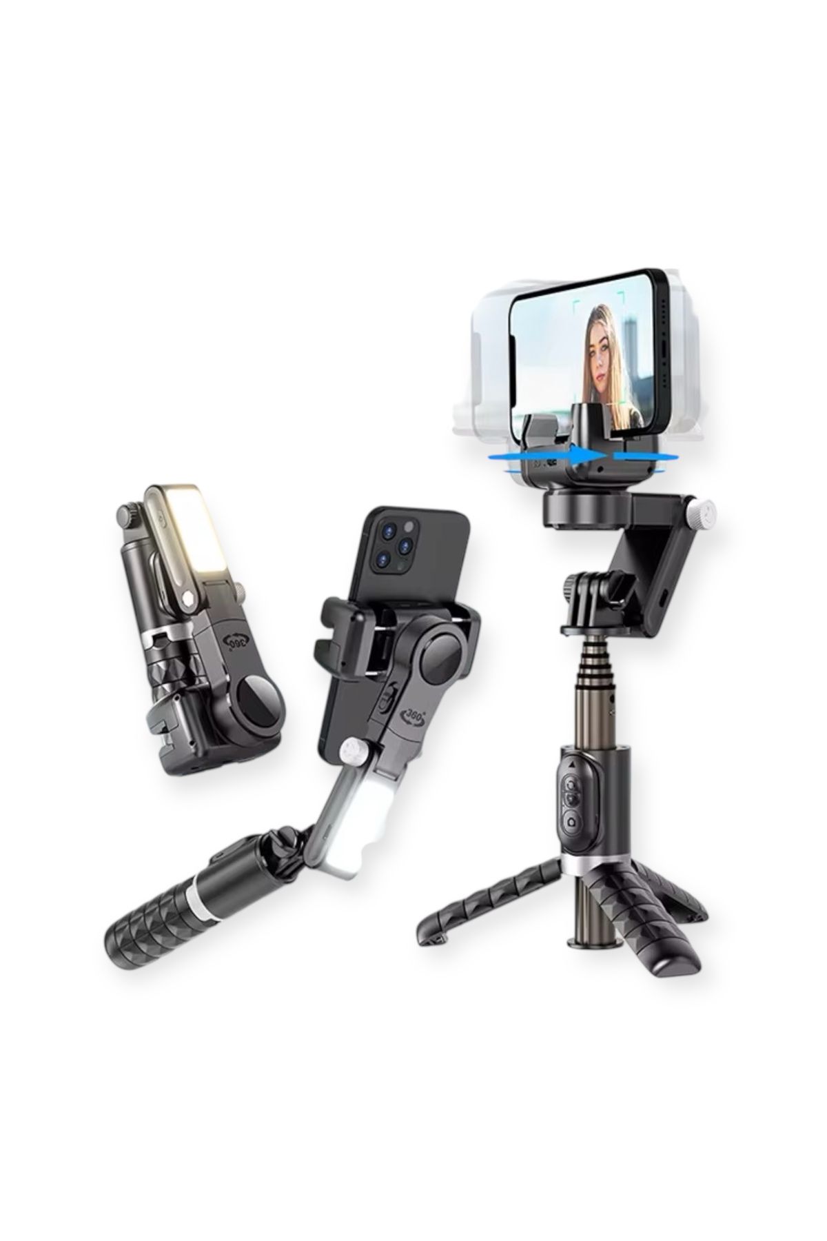 Bubitechh Q18 Profesyonel Akıllı Telefon Gimbal Tripod Sabitleyici