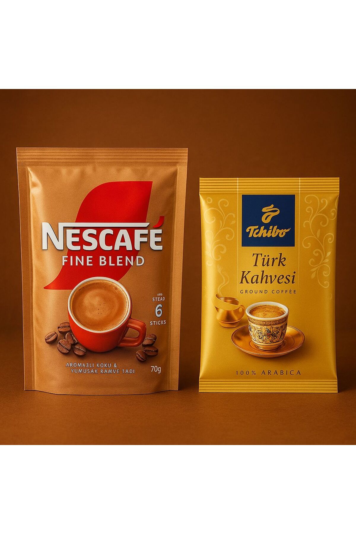 Nescafe Fine Blend Çözünebilir Kahve 70g + Türk Kahvesi 100g İkili Set
