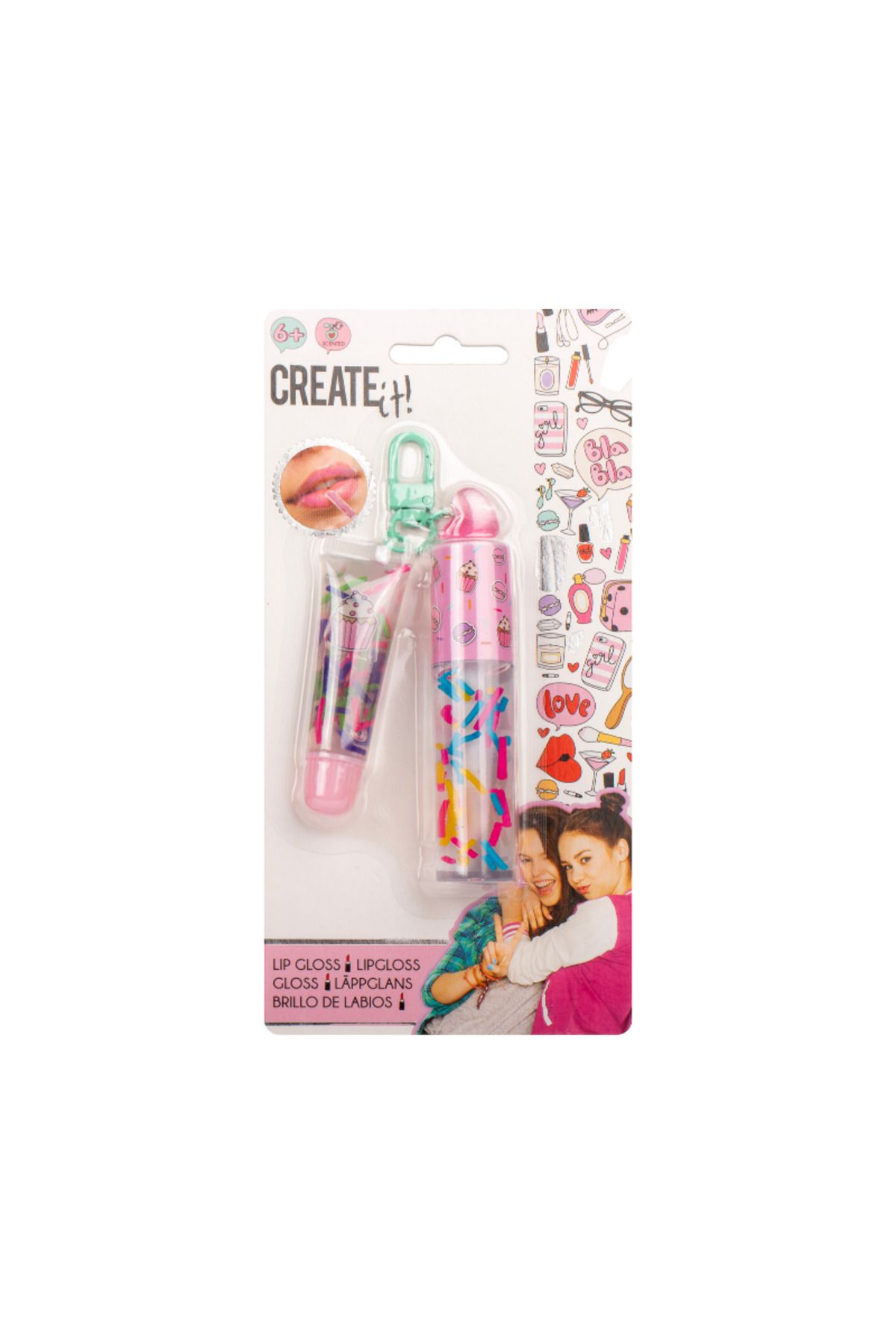 Create It Kokulu Dudak Parlatıcısı Anahtarlık Seti - Kalp