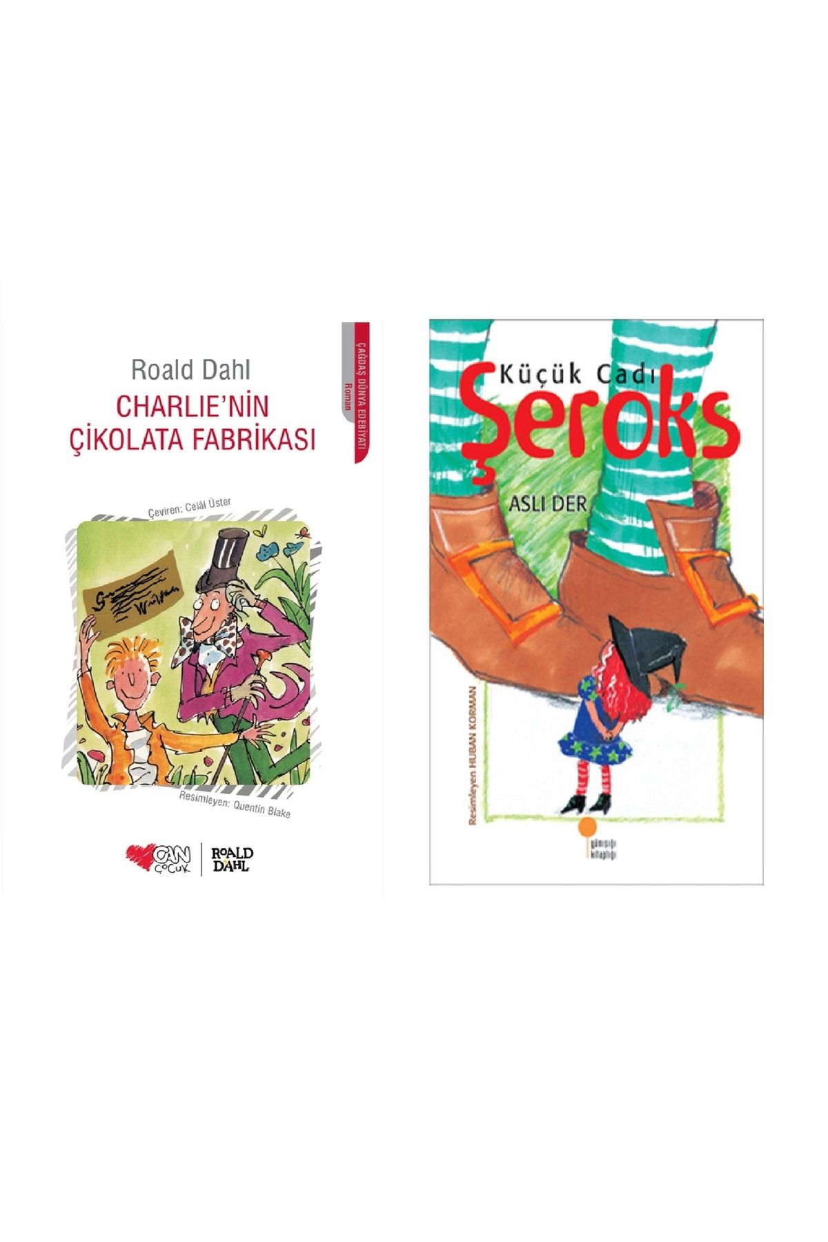 Günışığı Kitaplığı Küçük Cadı Şeroks & Charlie'nin Çikolata Fabrikası ( 2 Li Set )