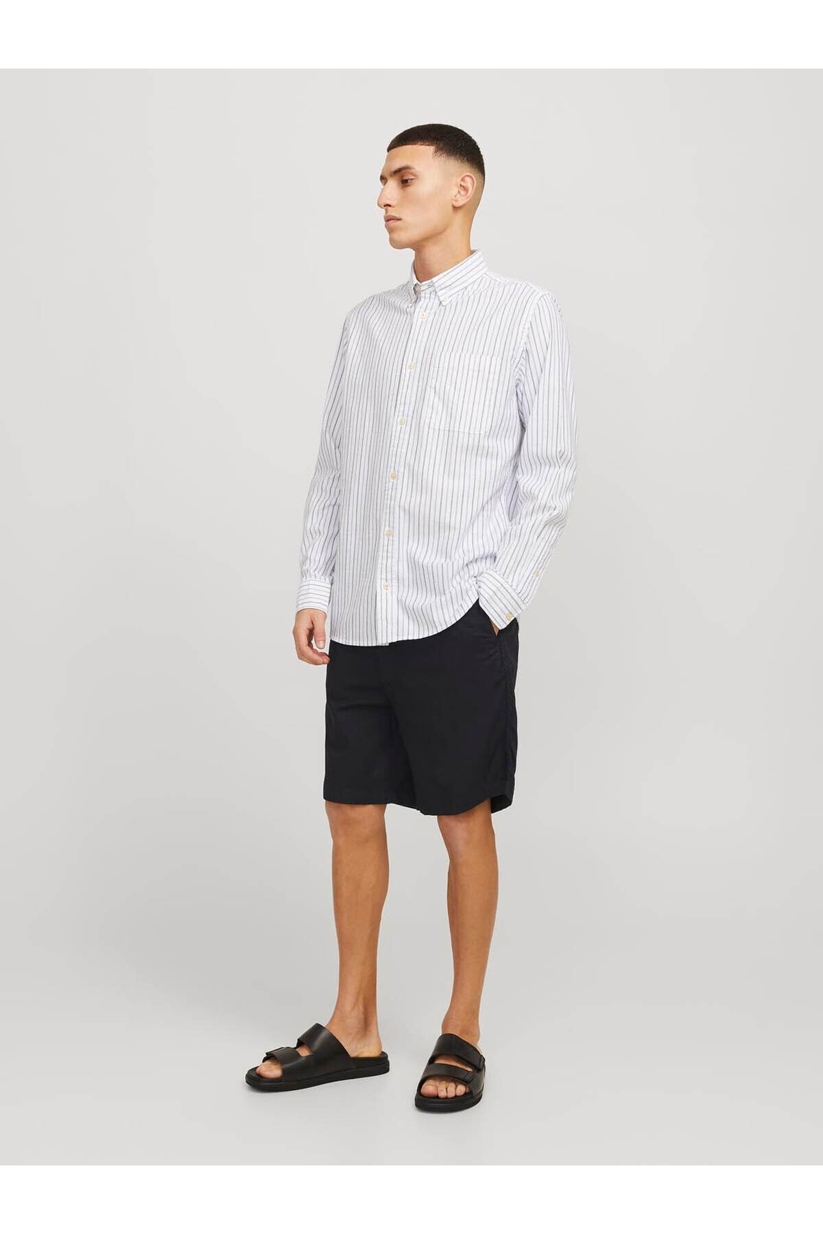 شلوارک مردانه راسته فاق نرمال | جک اند جونز Jack & Jones 12274968 - تصویر 3