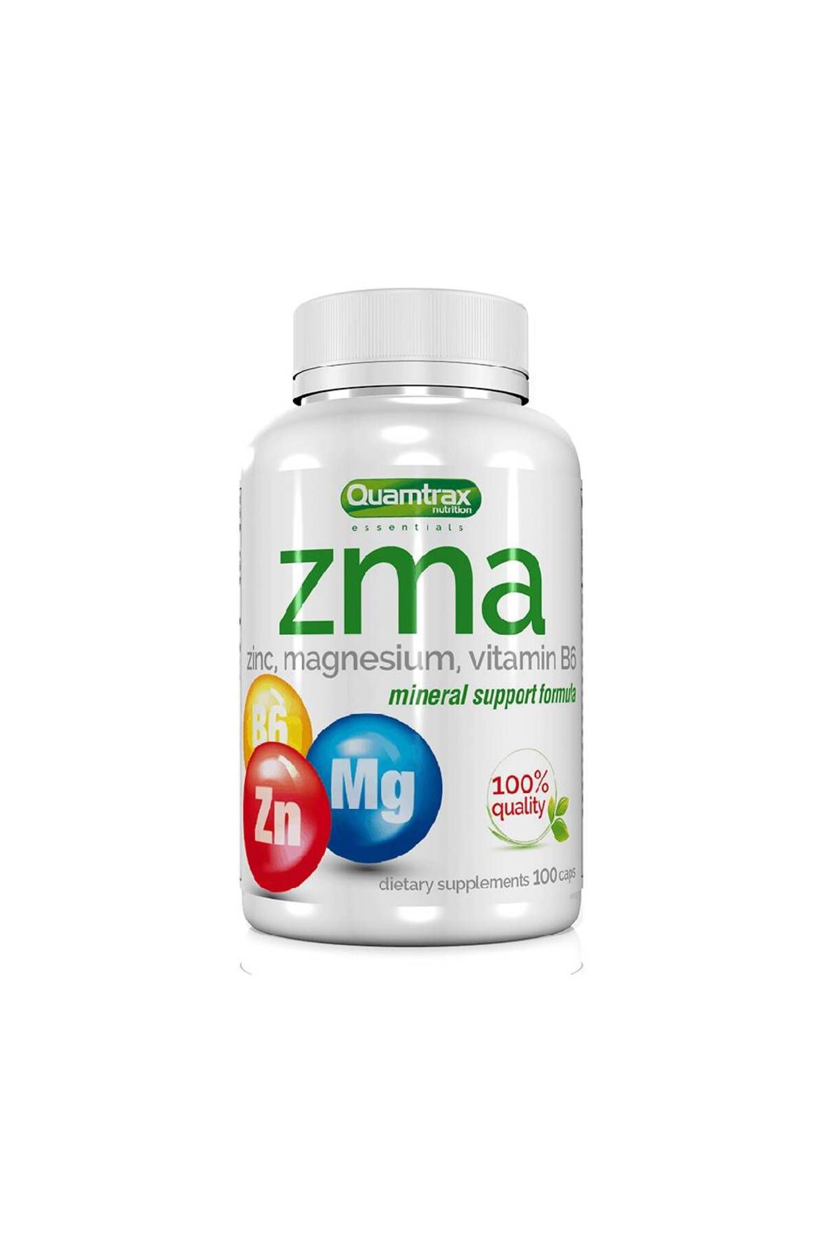 Quamtrax-ZMA, 100 capsules, Quamtrax, Hormone stimulation supplement 2