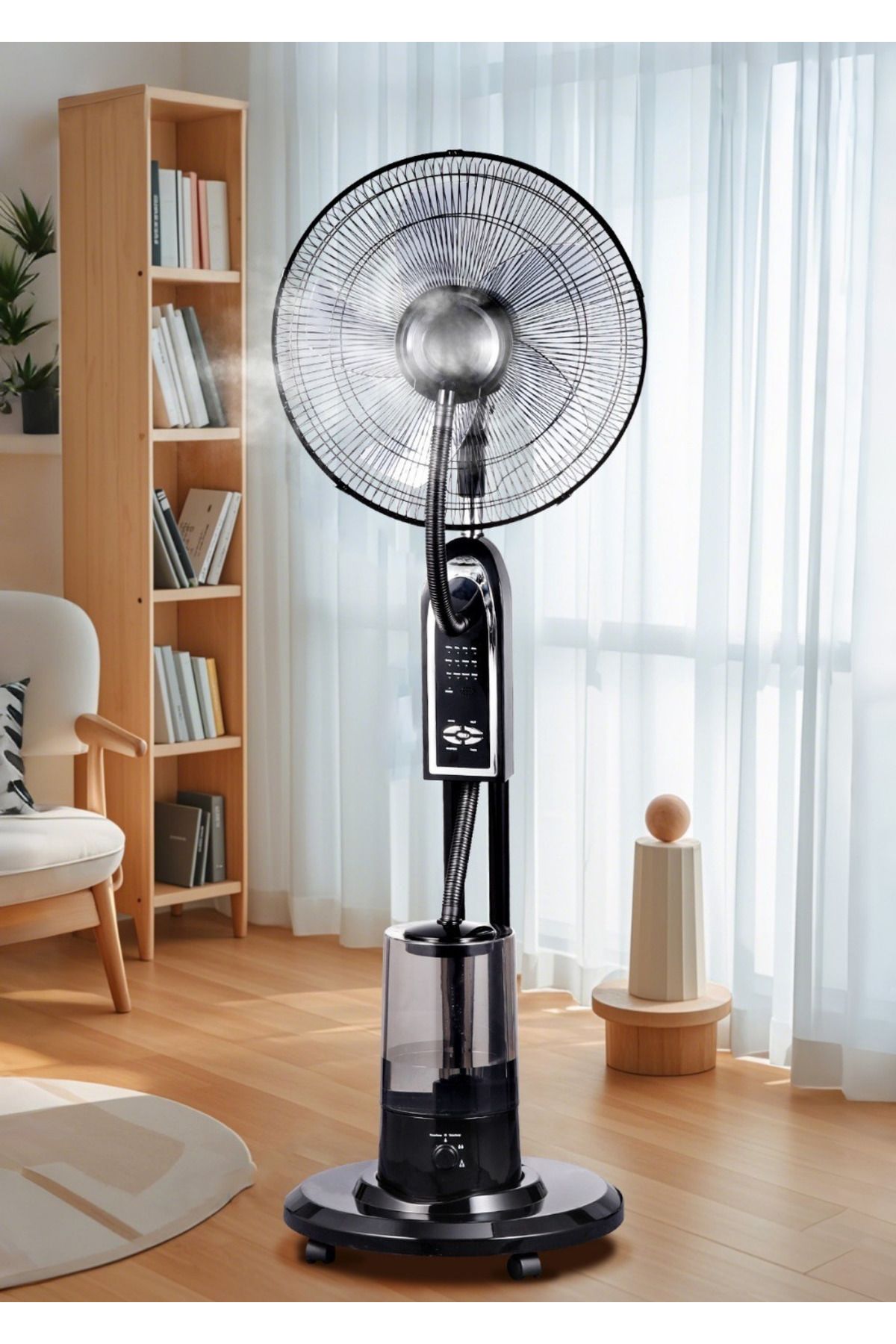 VOOKA Buzlu Vantilatör Buharlı Nemlendirici Fan | Zaman Ayarlı | Ultra Sessiz | 5L | 75° Oda Soğutucu