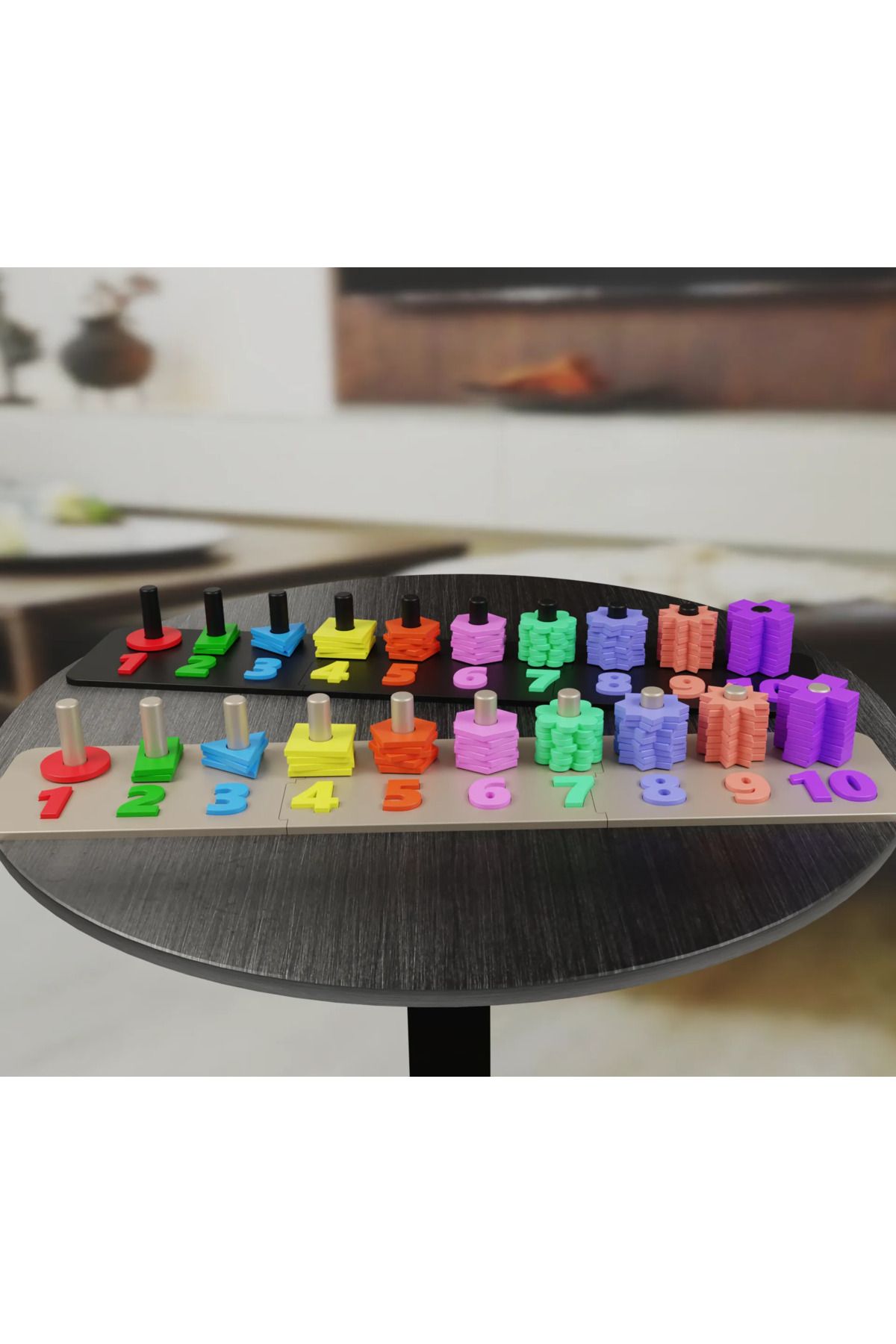 üç boyutlu haller Çok Renkli Rakamları Öğreniyorum Puzzle
