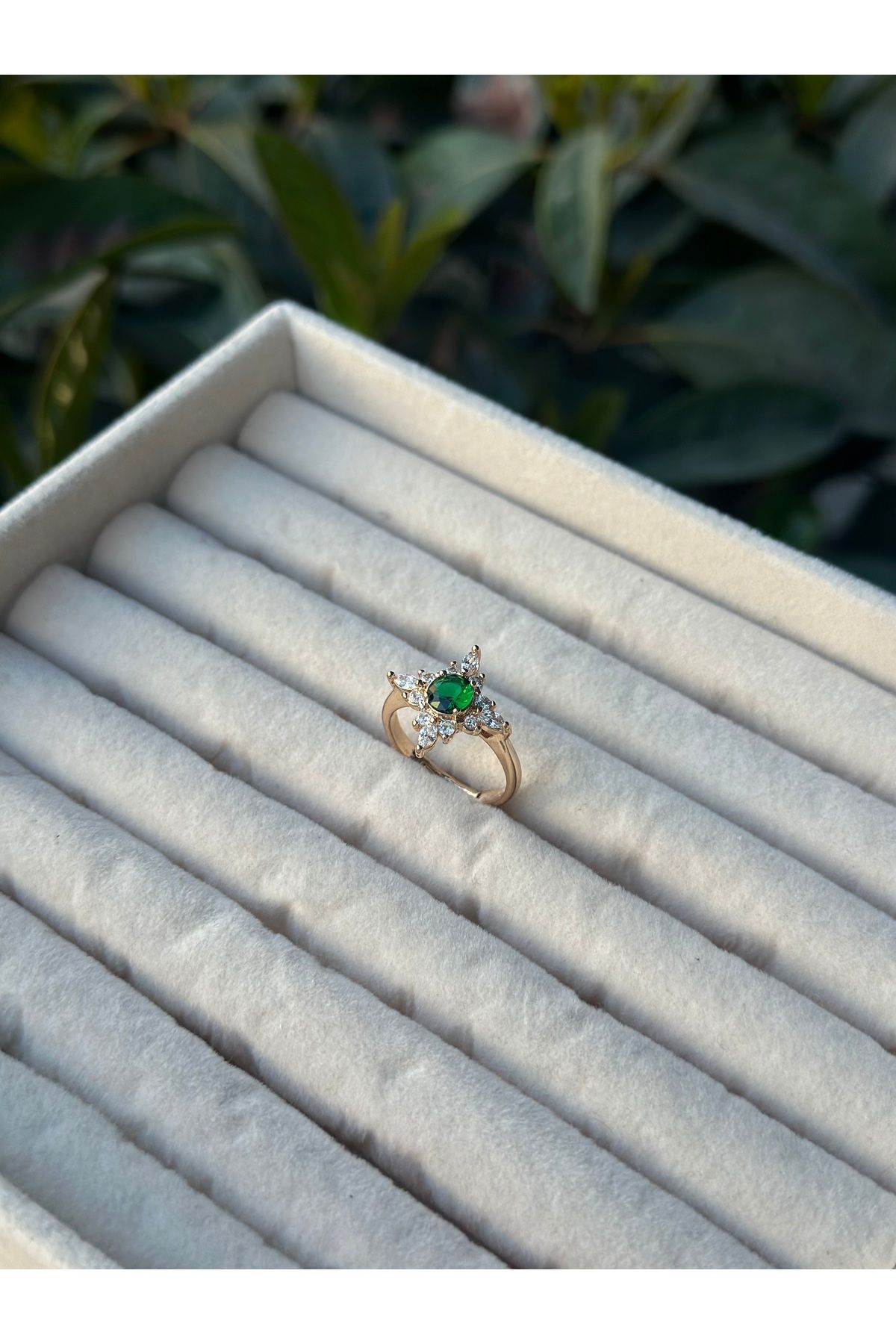 shop Yeşil taşlı ayarlanabilir pinterest yüzük çelik