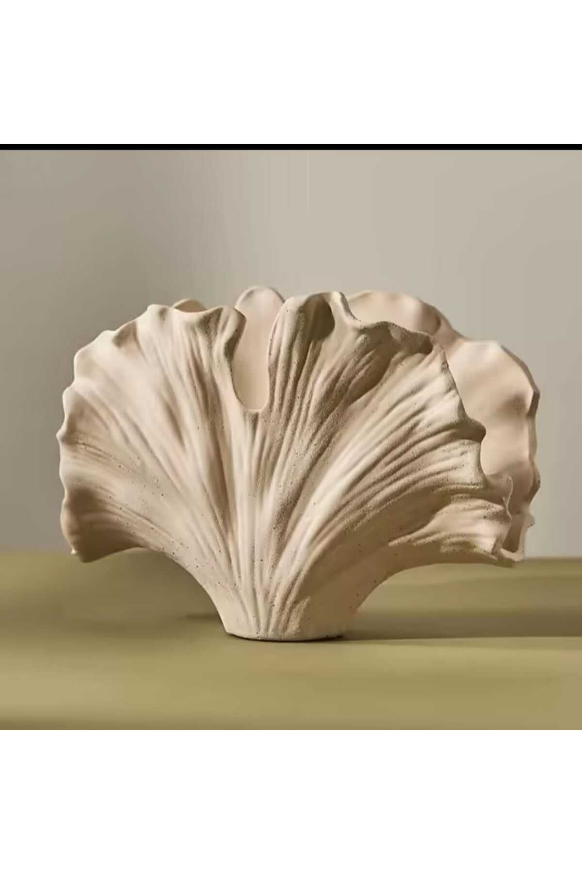 ades 3D Dekoratif şık bohem tarz midye vazo