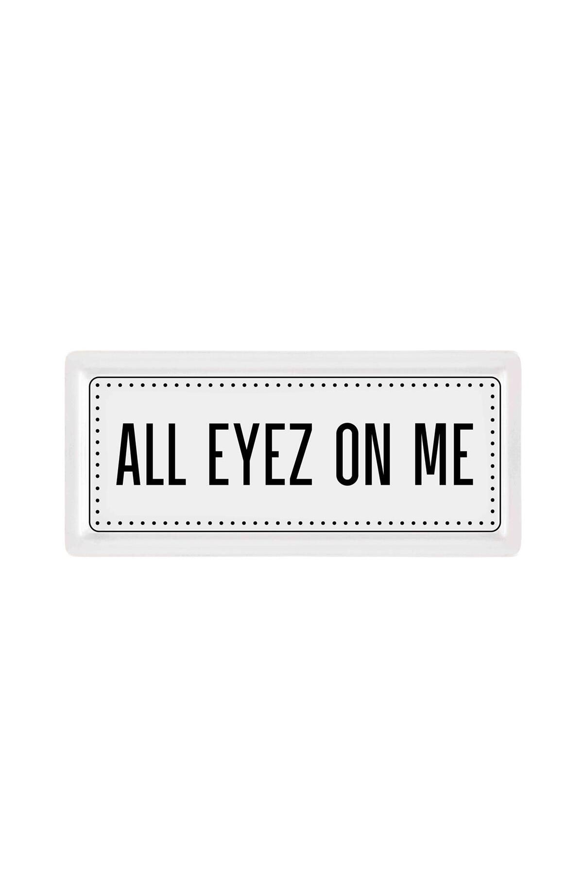 mekanhomeworks All Eyez On Me Seramik Dikdörtgen Servis Tabağı 35 cm
