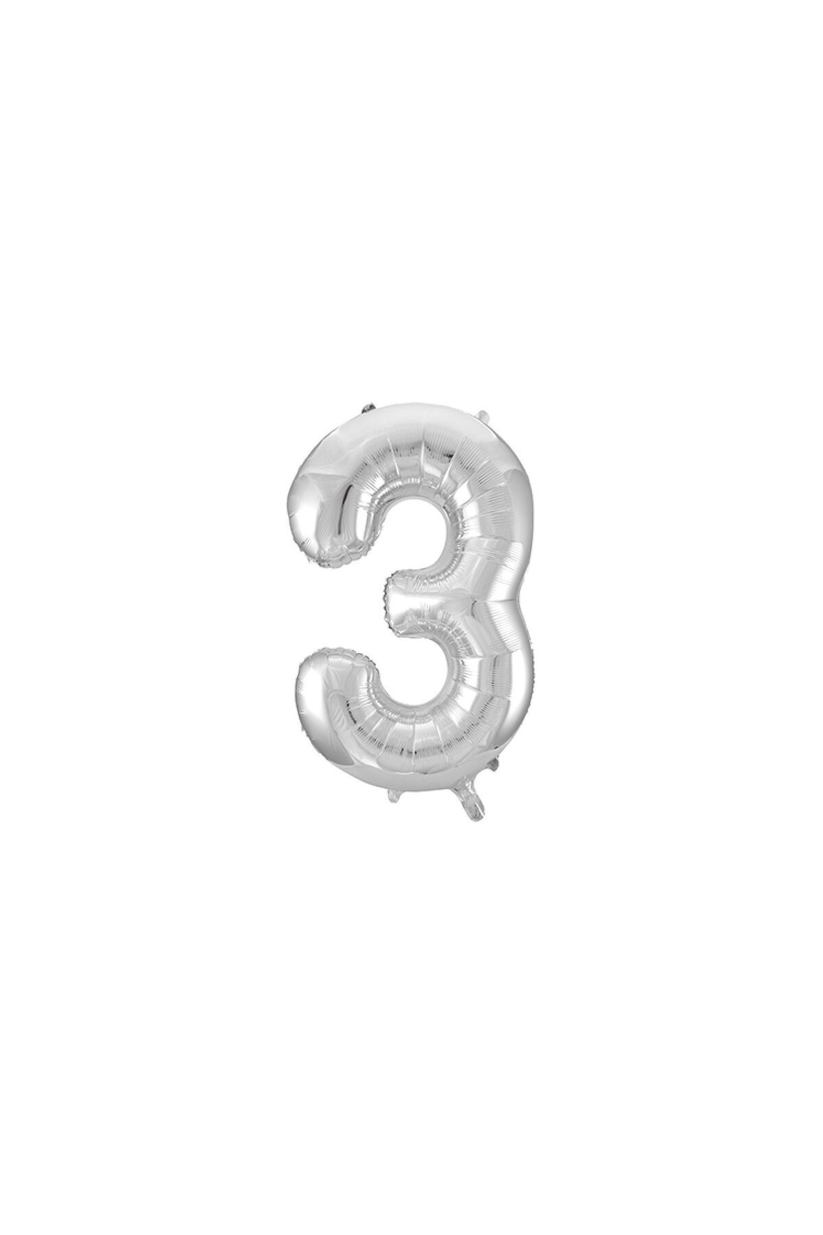 TATLI GÜNLER 34" FOLYO BALON RAKAM 3 GÜMÜŞ