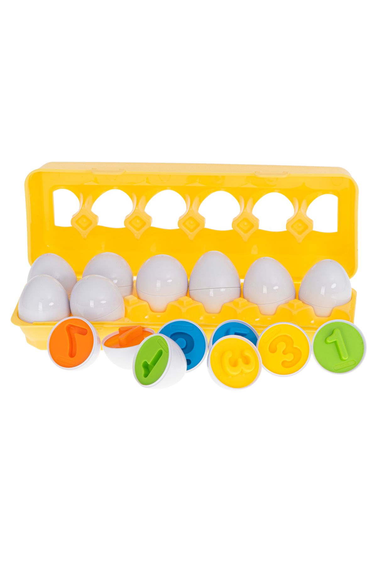 zola Joc Educativ,model Puzzle, Cofrag Cu 12 Oua Care Ascund Diferite Cifre, Multicolore, Din Plastic - One Size