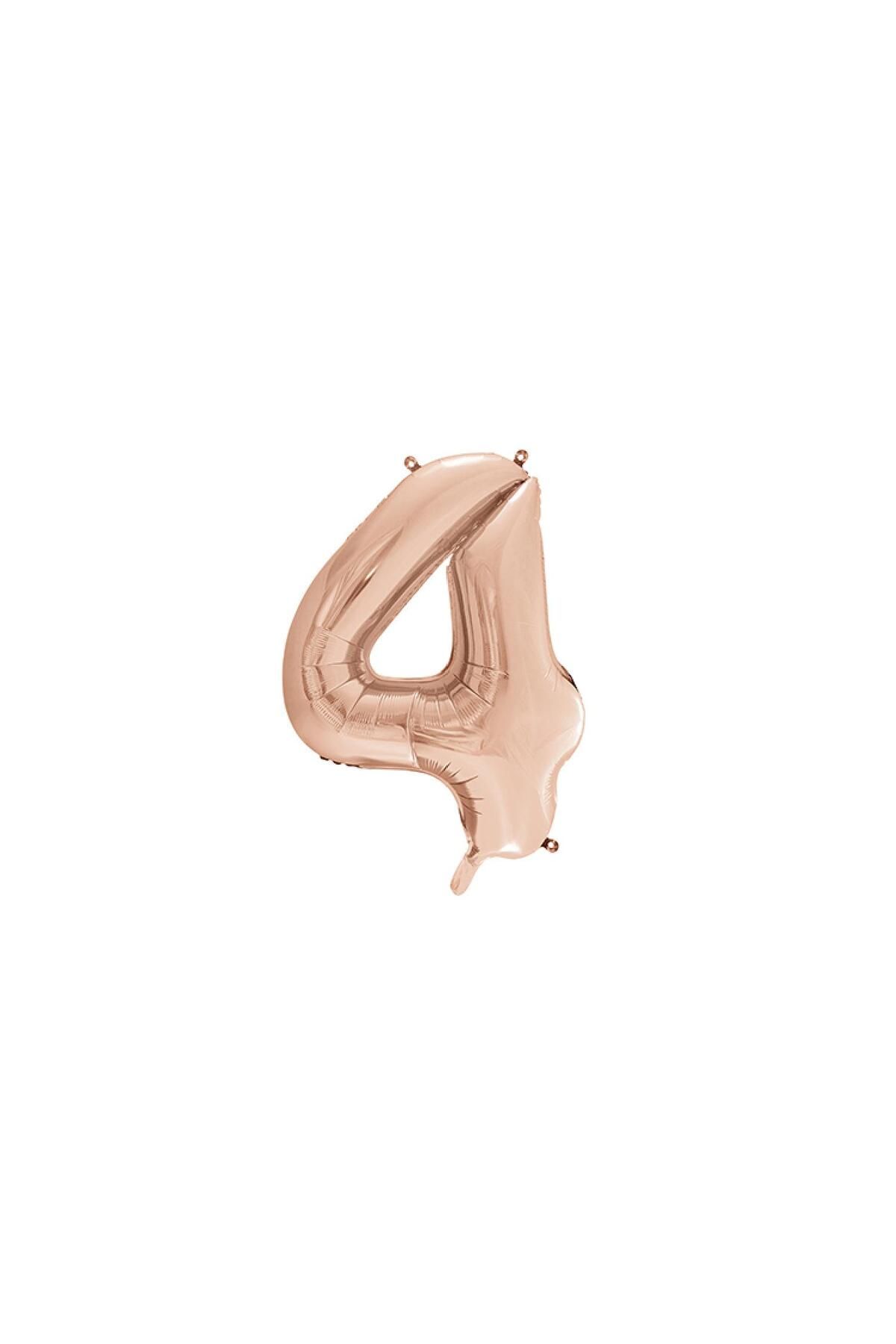 TATLI GÜNLER 34" FOLYO BALON RAKAM 4 ROSE GOLD