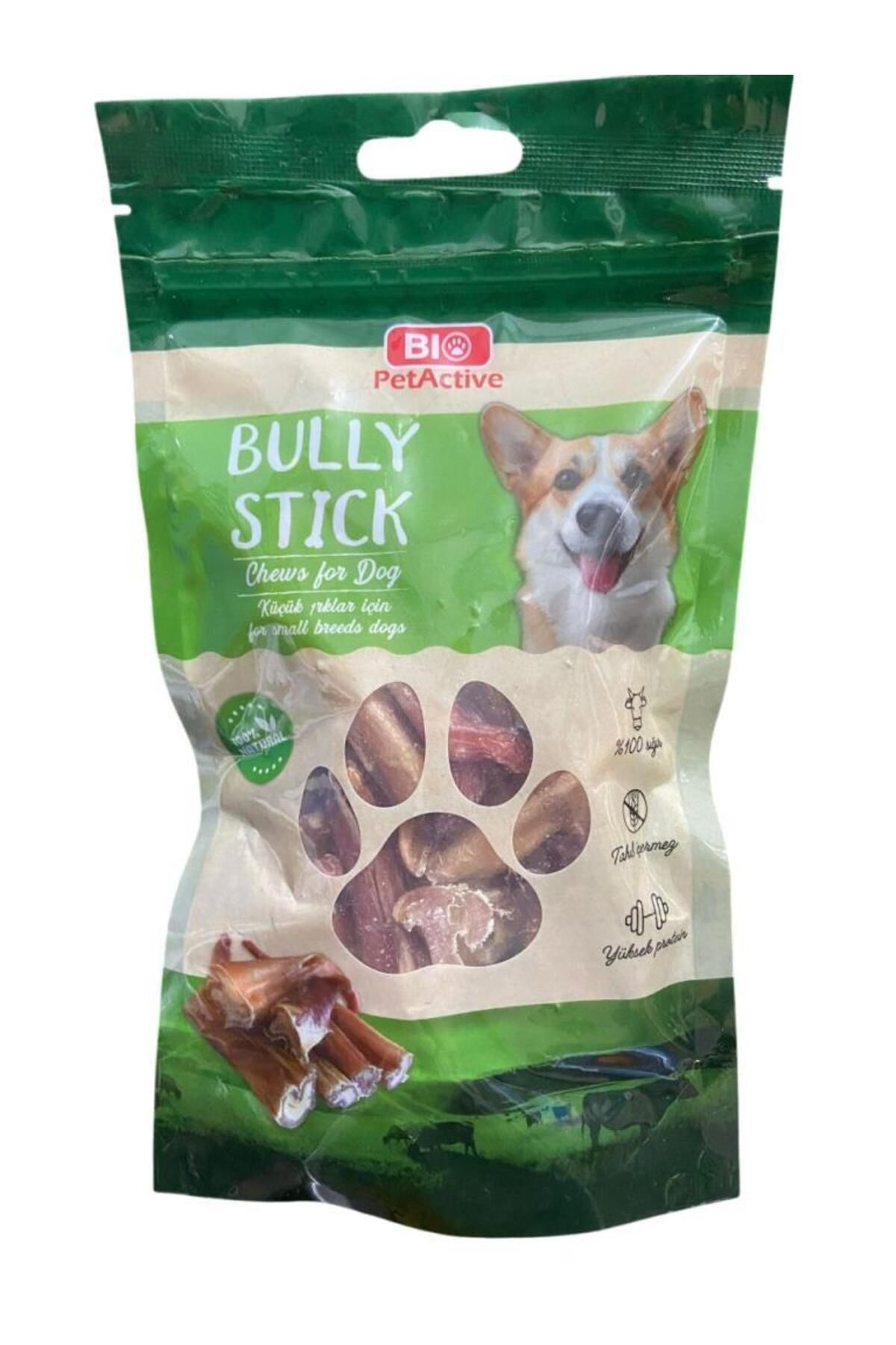 Bio PetActive Bio Pet Active Bully Stick Küçük Irk Sığır Kamışı Köpek Ödülü 100 Gr