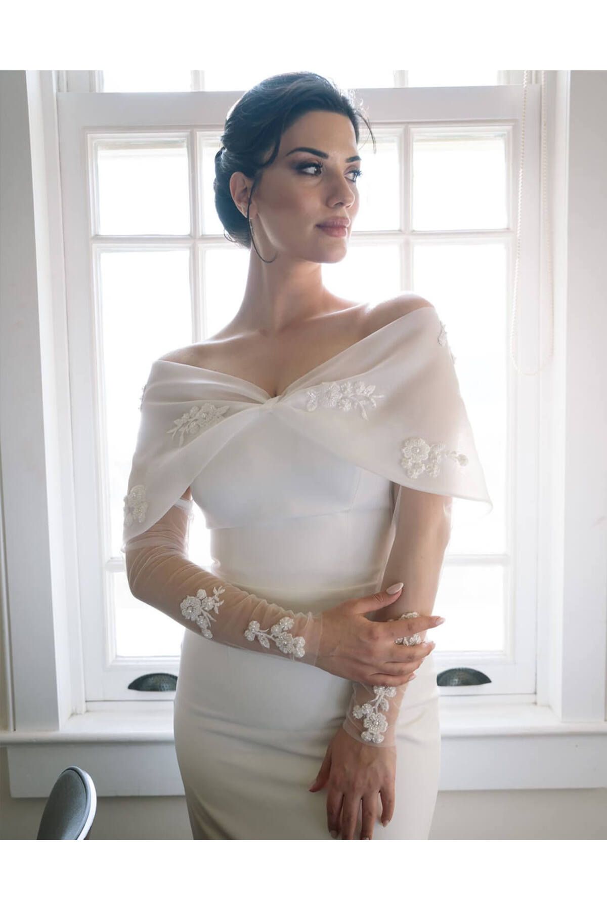 Artzane Home Beyaz Kuğu Kardelen Elbise, Söz Nişan Elbiseleri, Nikah Elbisesi, Beyaz Abiye Elbise, Mezuniyet