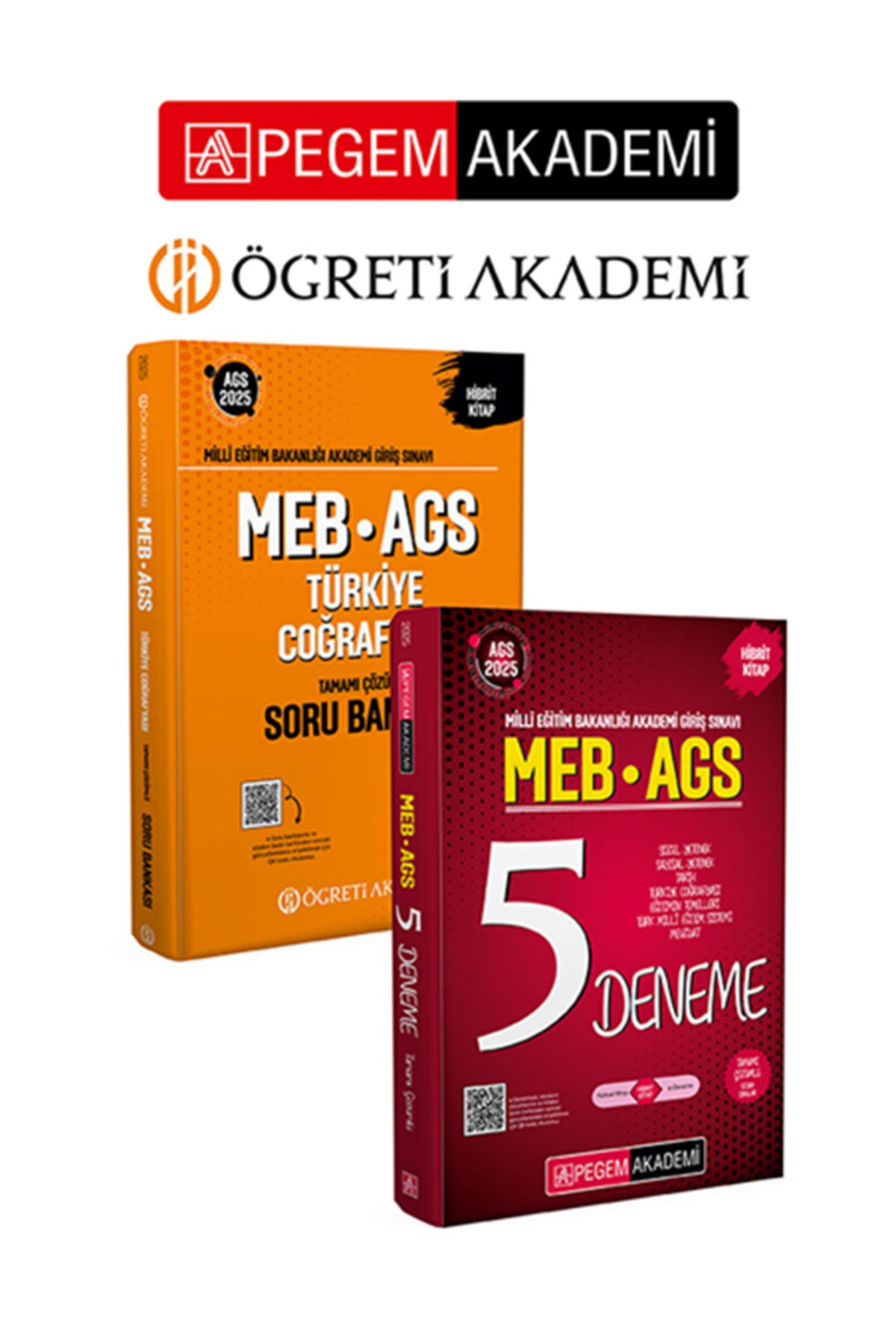 Pegem Akademi Yayıncılık PEGEM AKADEMİ 2025 MEB-AGS Coğrafya Soru Bankası ve 5 Deneme Seti