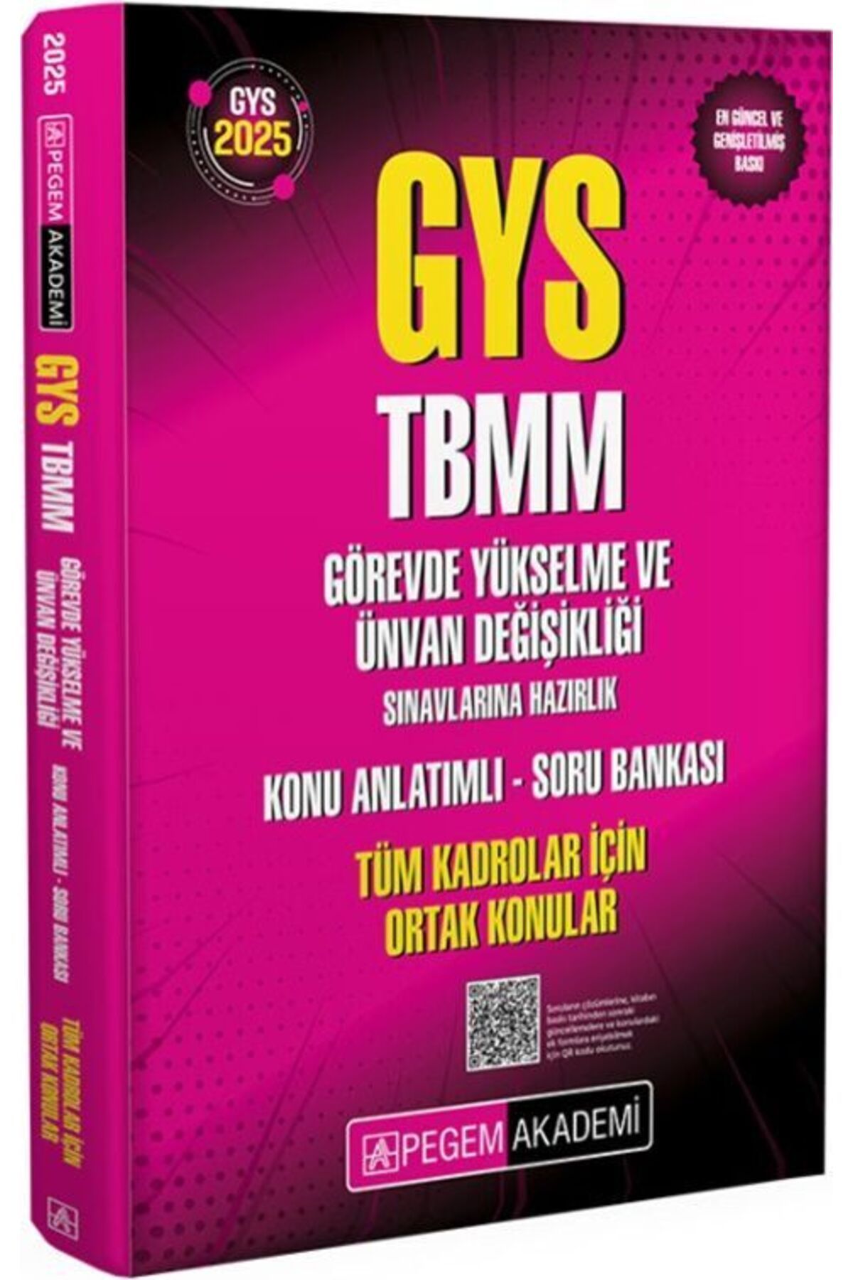 Pegem Akademi Yayıncılık Pegem Yayınları 2025 GYS TBMM Görevde Yükselme ve Unvan Değişikliği Sınavlarına Hazırlık Konu Anlat