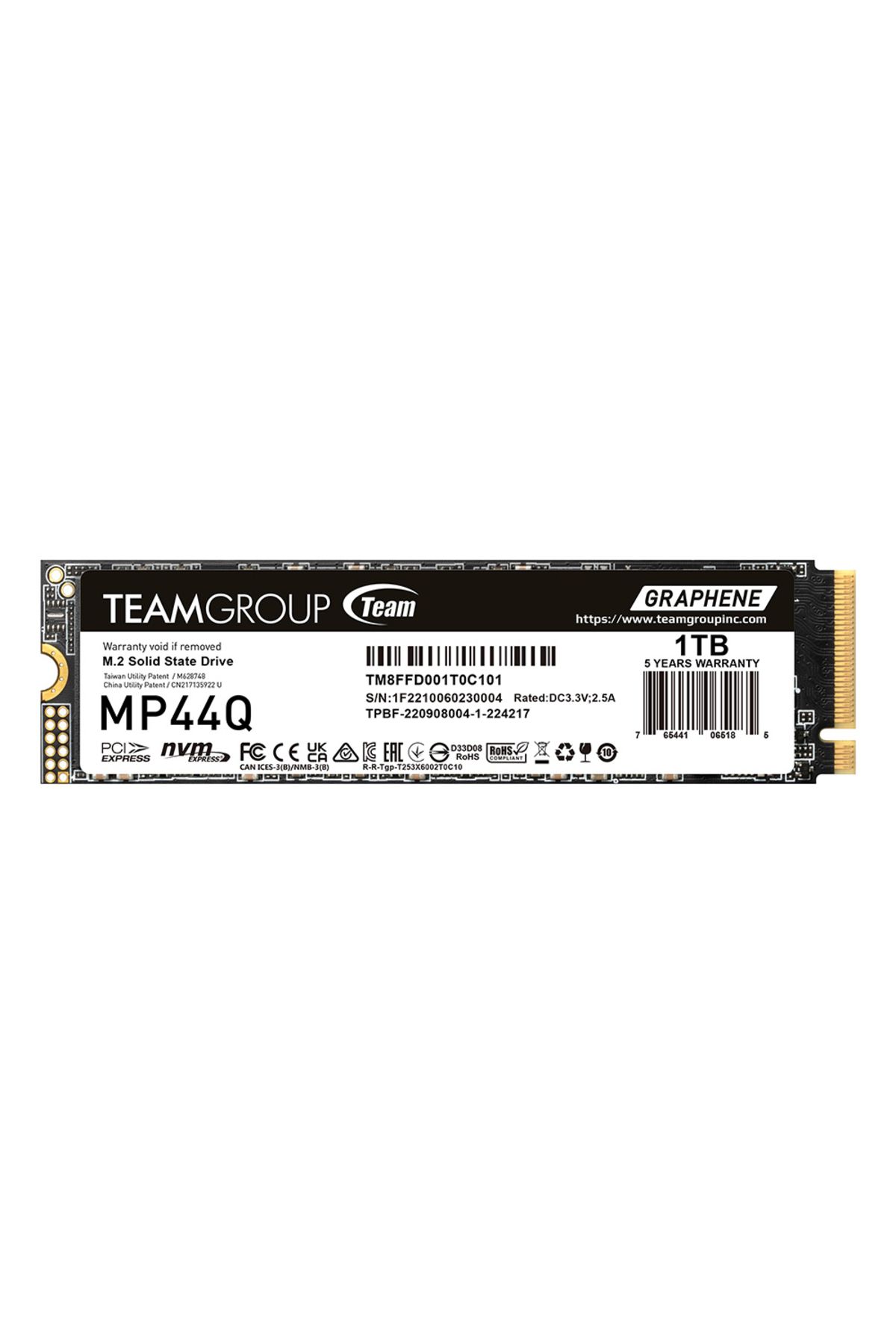TEAM Mp44q 1tb Gen4x4 7400/6200mb/s Nvme Pcıe M.2 Ssd Disk (TM8FFD001T0C101)
