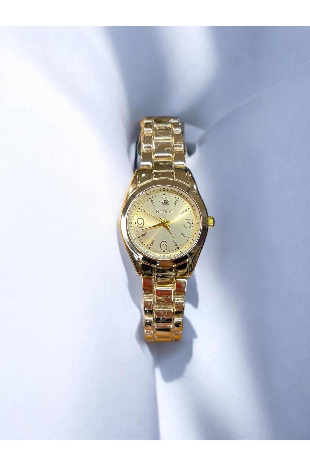 Tio Accessory Çelik Minimal Vintage Retro Gold Altın Rengi Kadın Saat