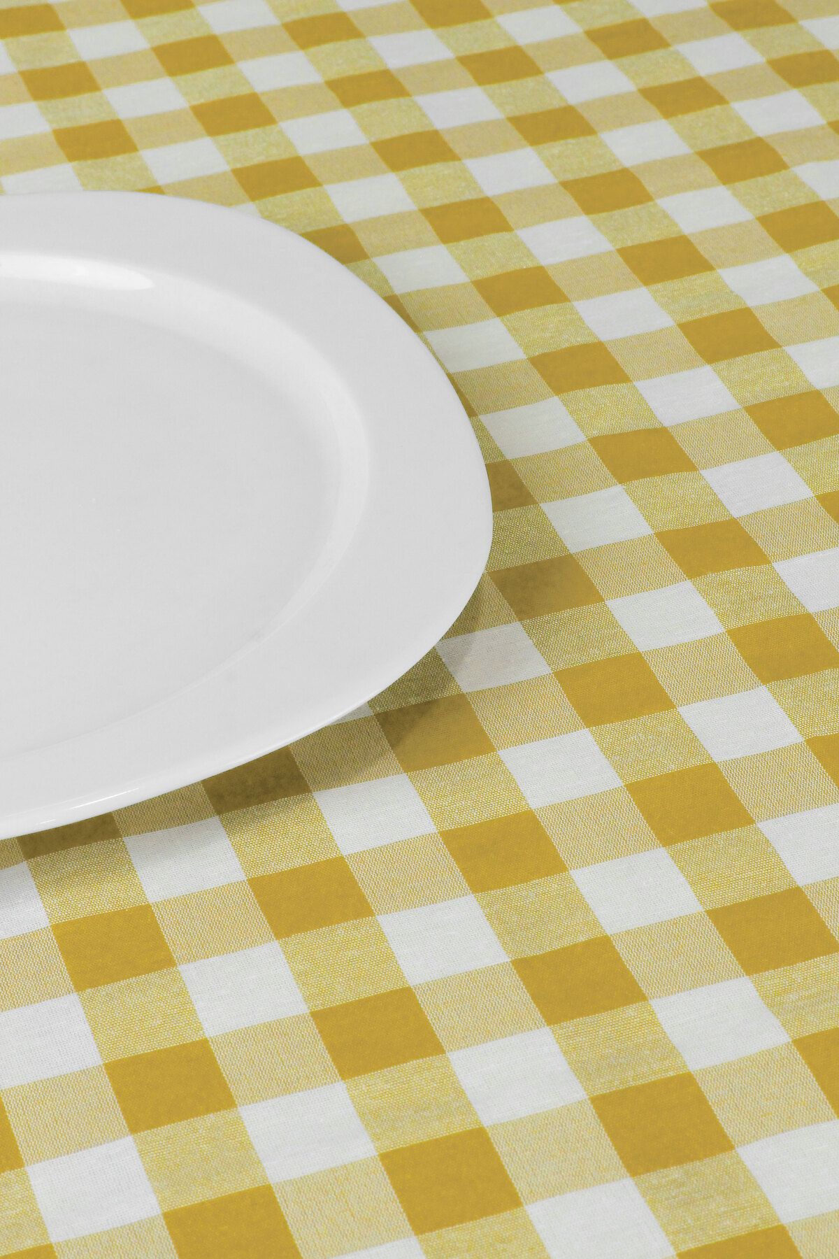 Soft Kare-Yellow Large Square Pattern Gingham Table Cloth Table Picnic Cloth 5