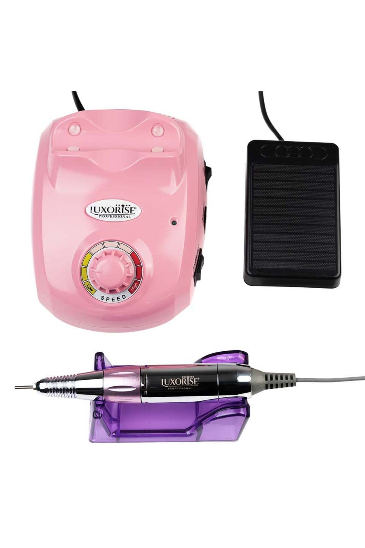 LUXORISE Pilă Electrică Profesională Powerpro Ultra - Luxorise, 30.000 Rpm, Roz - One Size