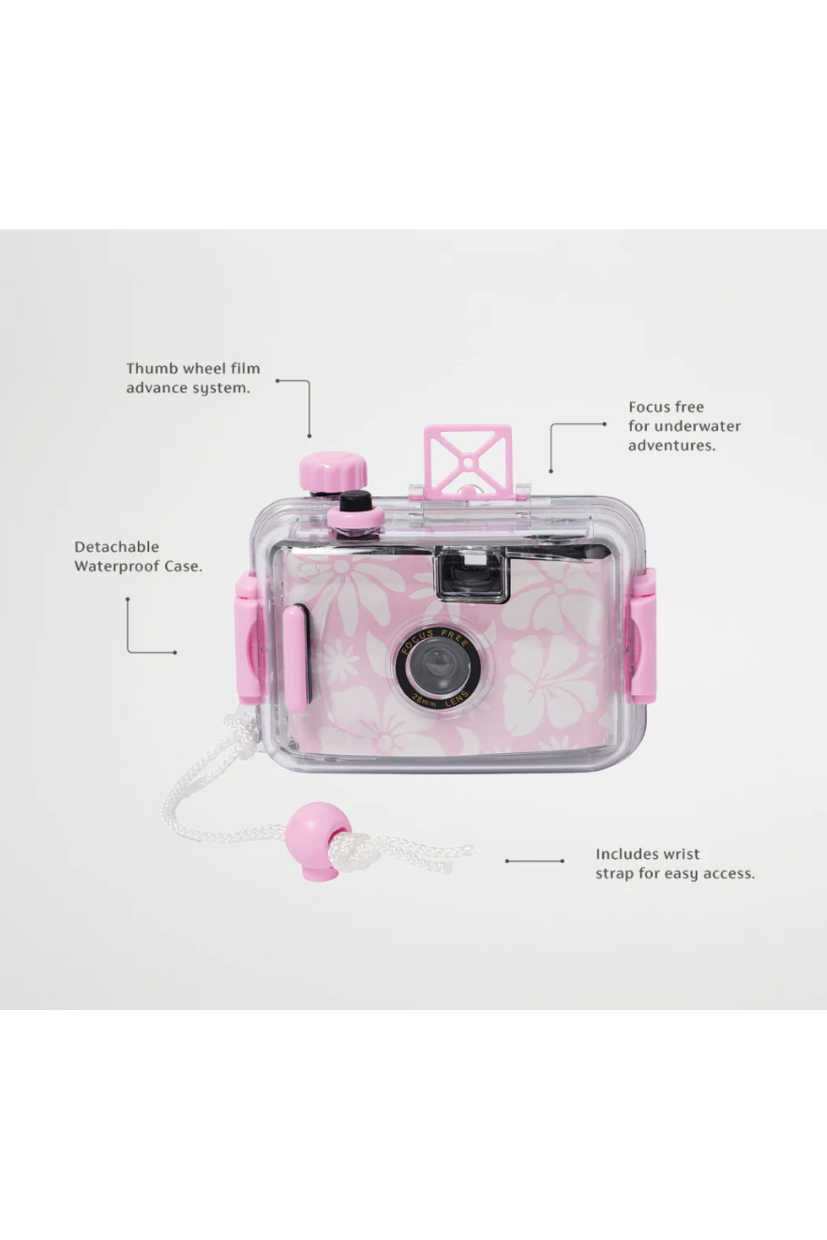 SunnyLife Sualtı Kamerası Pink Floral fotoğrafı 2 (önizleme)