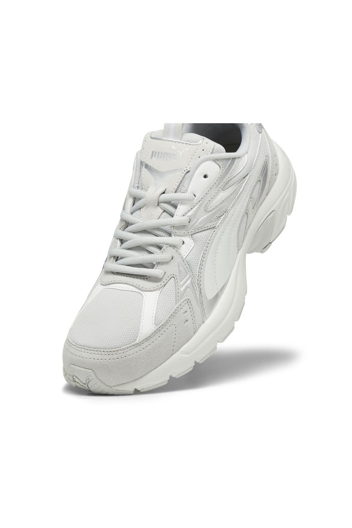 Puma-Milenio Tech Suede Unisex Casual Shoes Gray 6
