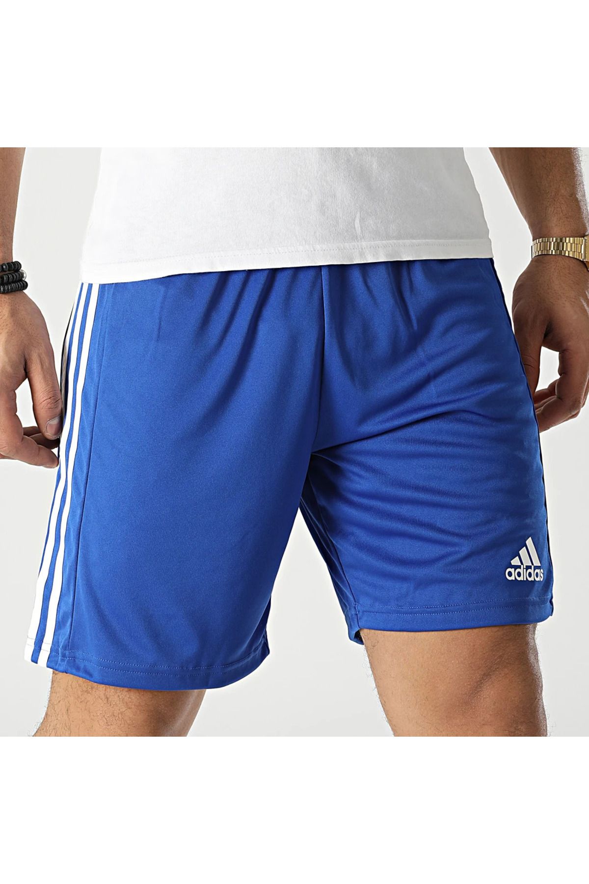 adidas-Pantaloni scurți pentru alergare, cu uscare rapidă, pentru antrenament cu micropoli, pentru fitness, pentru sport în aer liber 3