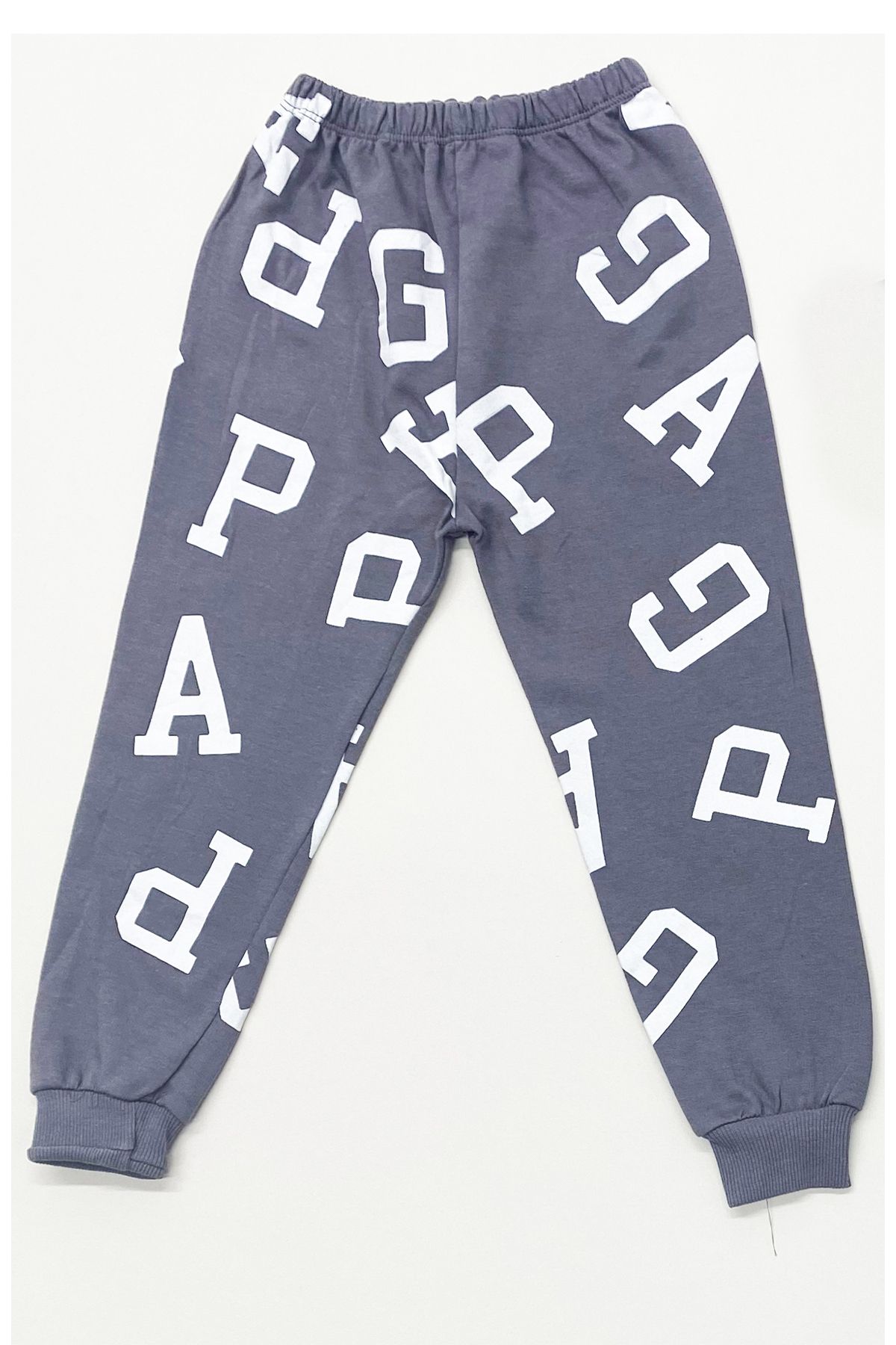 HÇM-Boy's Top and Bottom Set with Text Printed Short Sleeves B45 3