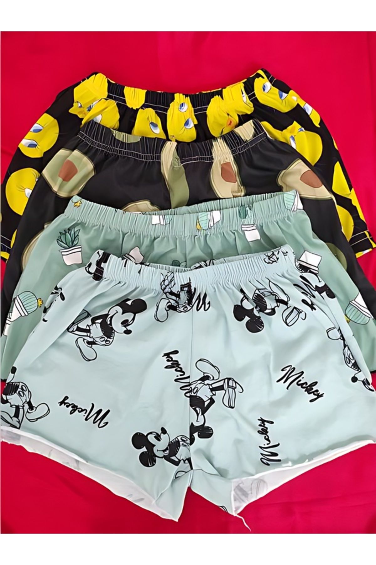 PEMBİŞ HOMEWEAR 4 LÜ ŞORT Kod:FJ14