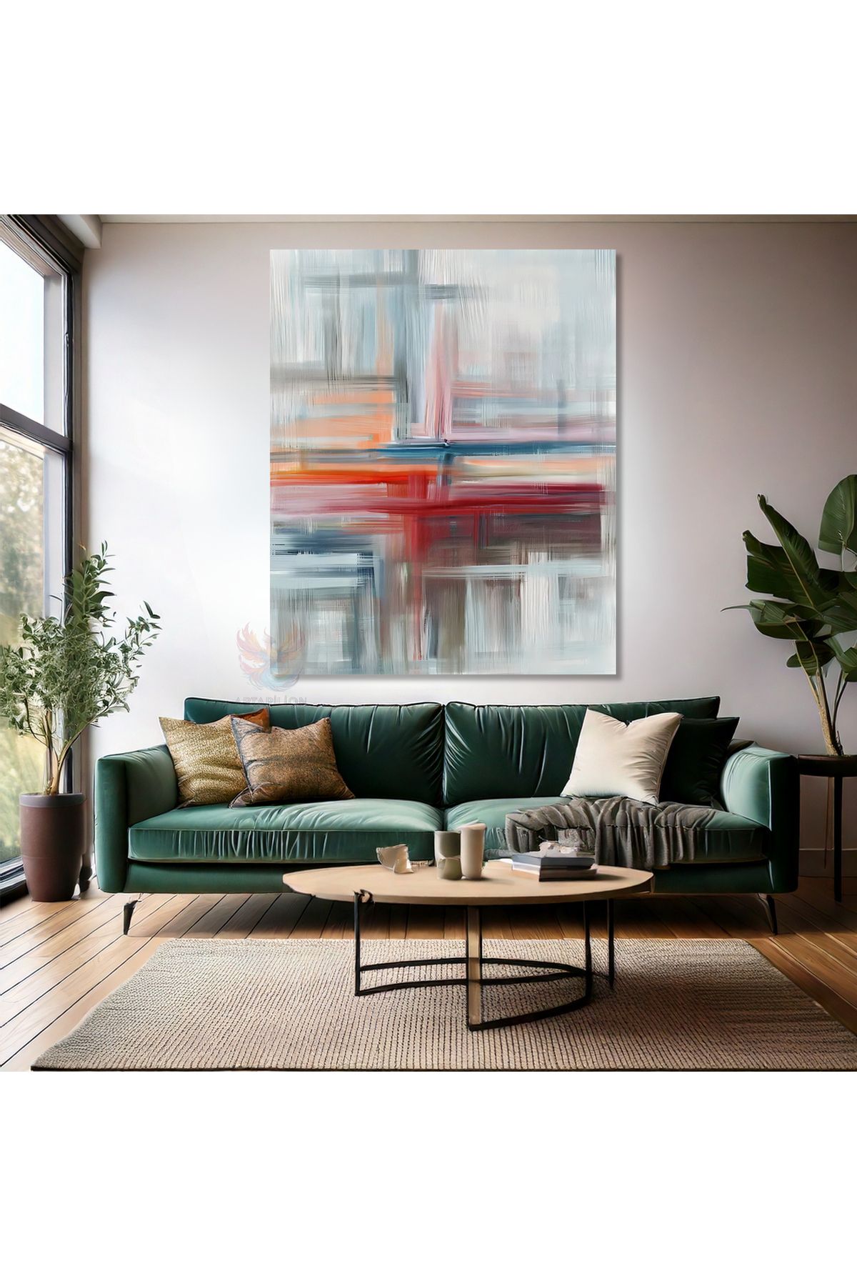 Artarilion Soyut Çizgiler Kanvas Tablo Duvar Tablosu Modern Ev Dekoru Kanvas Salon Tablosu