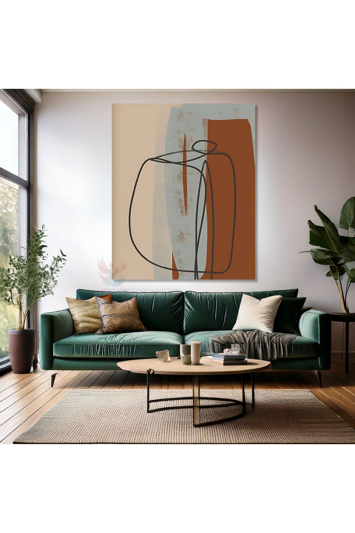 Artarilion Kanvas Duvar Tablosu Soyut Dijital Baskı Salon Tablosu Modern Tasarım Tablo