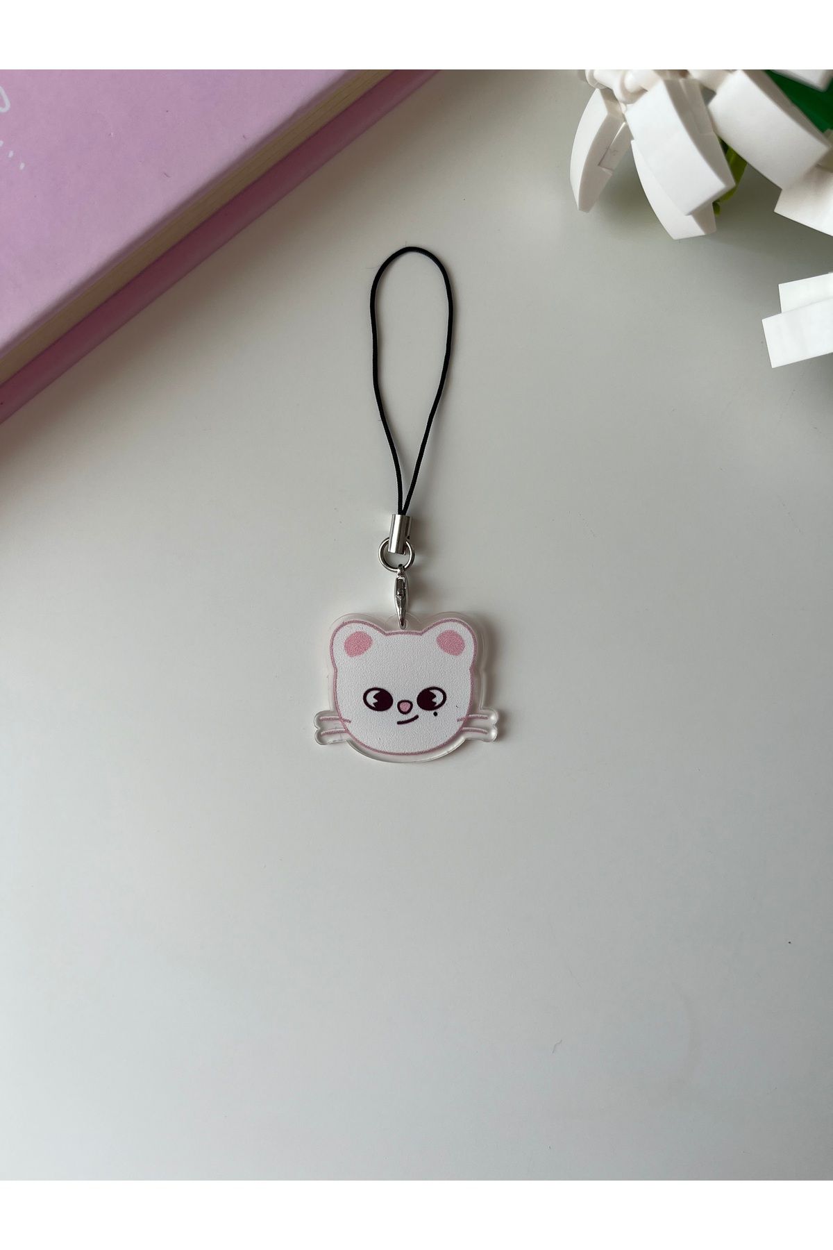 Hara Company Stray Kids SKZOO Jiniret Lightstick Hyunjin Telefon Charm / Termos Süsü