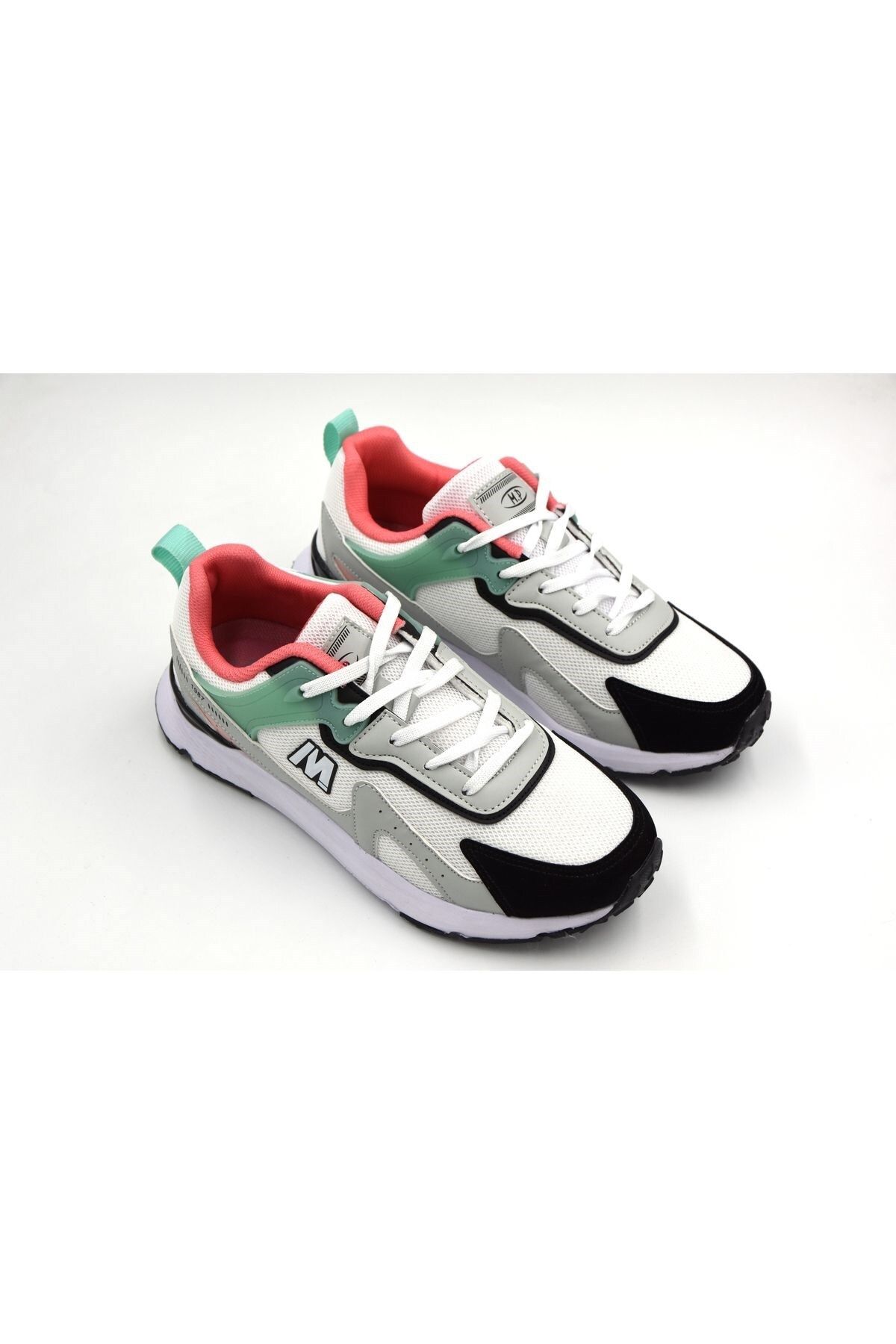 M.P. Comfort Taban Bağcıklı Unisex Spor Ayakkabı Gri Beyaz Sneaker