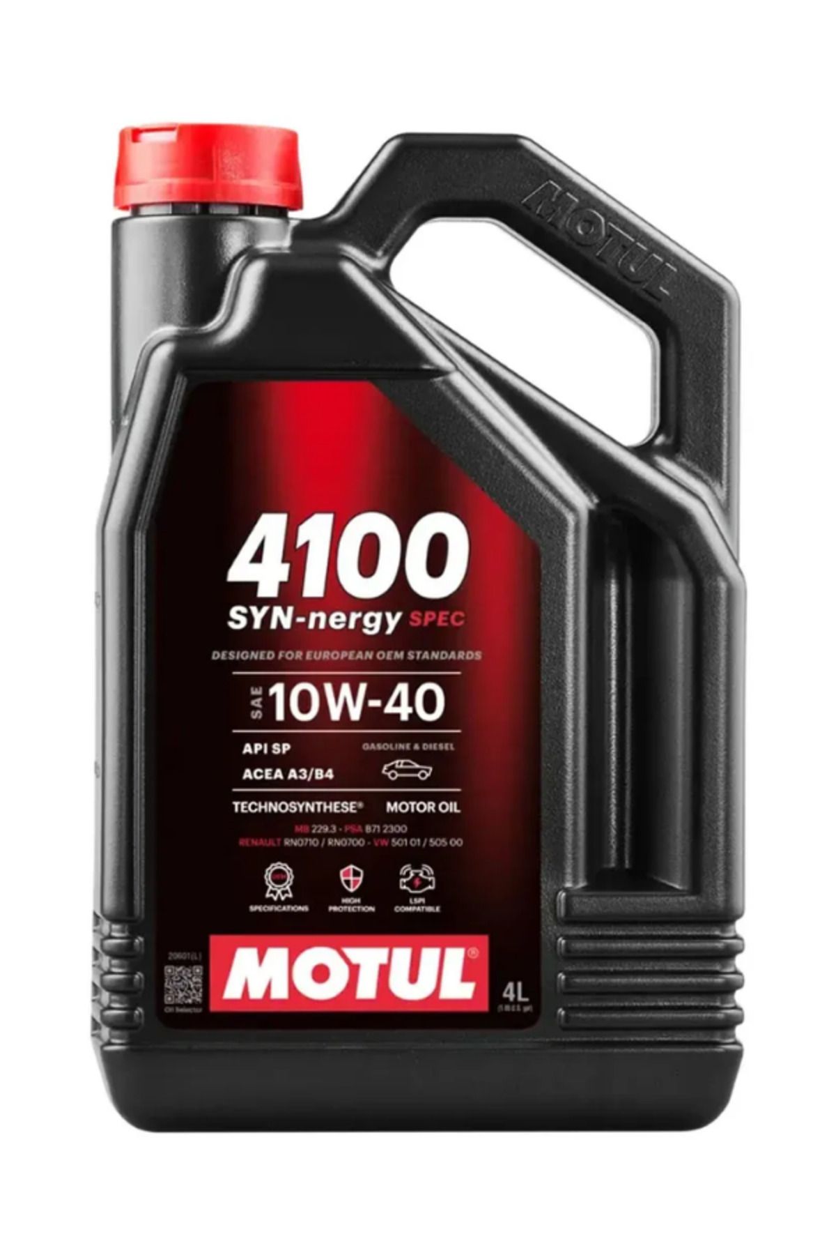 Motul 4100 SYN-NERGY SPEC 10W40 4 Lt