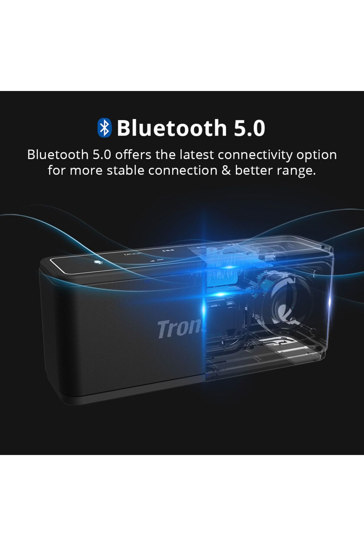 Tronsmart-Mega 40W, Bluetooth - Wireless Speakers, 15H Playtime, TWS, Dual-Driver, Built-in Mic, NFC 6
