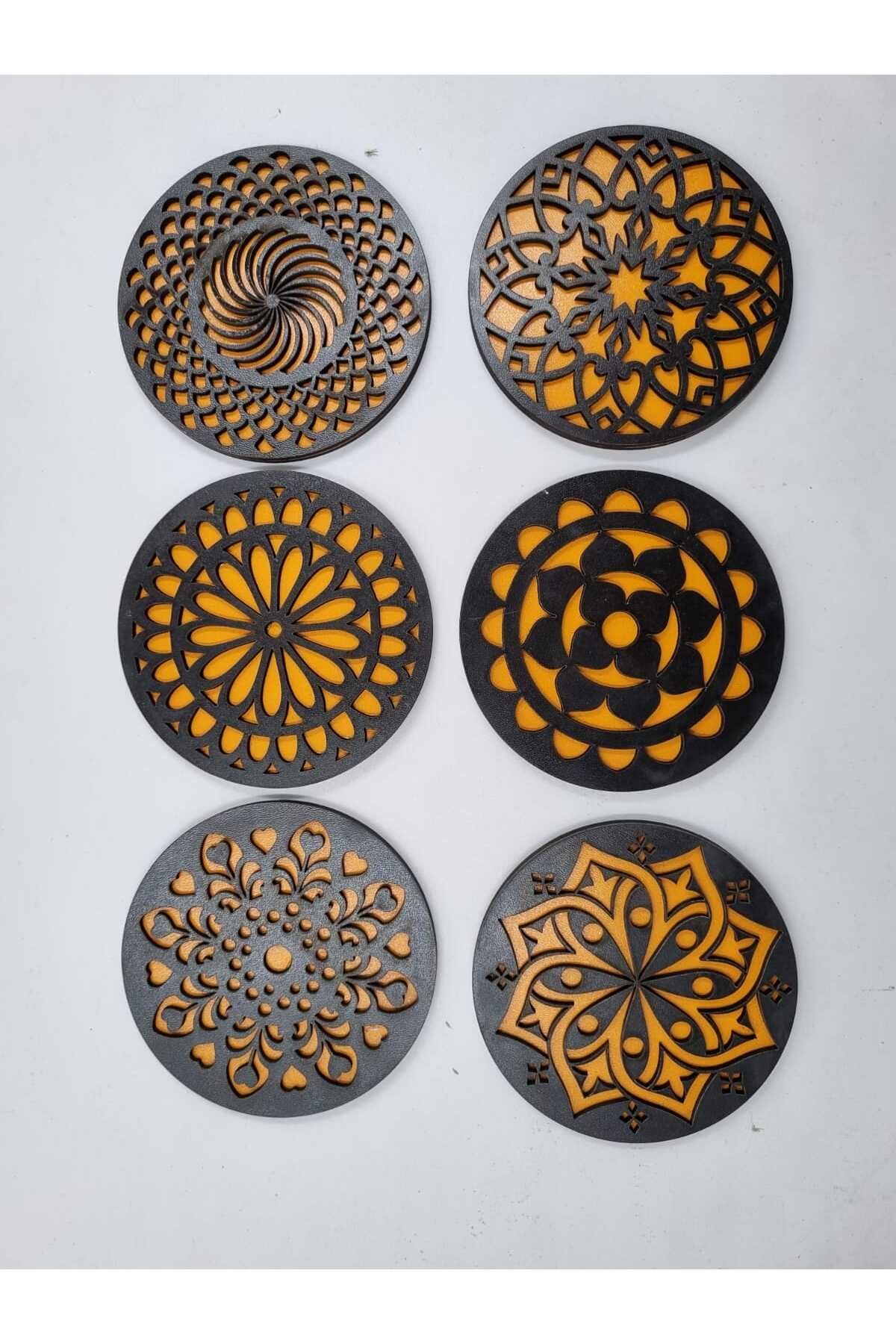 NETWORK ART Ahşap Bardak Altlığı 6 adet