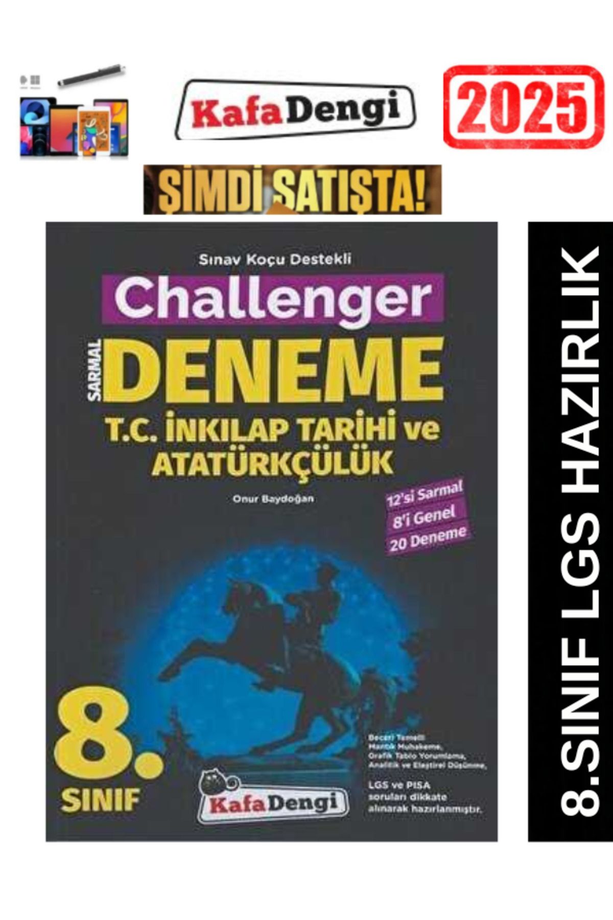 Marsis Yayınları KAFADENGİ YAYINLARI 8.Sınıf İnkılap Tarihi 20 li Branş Deneme+Android Kalem
