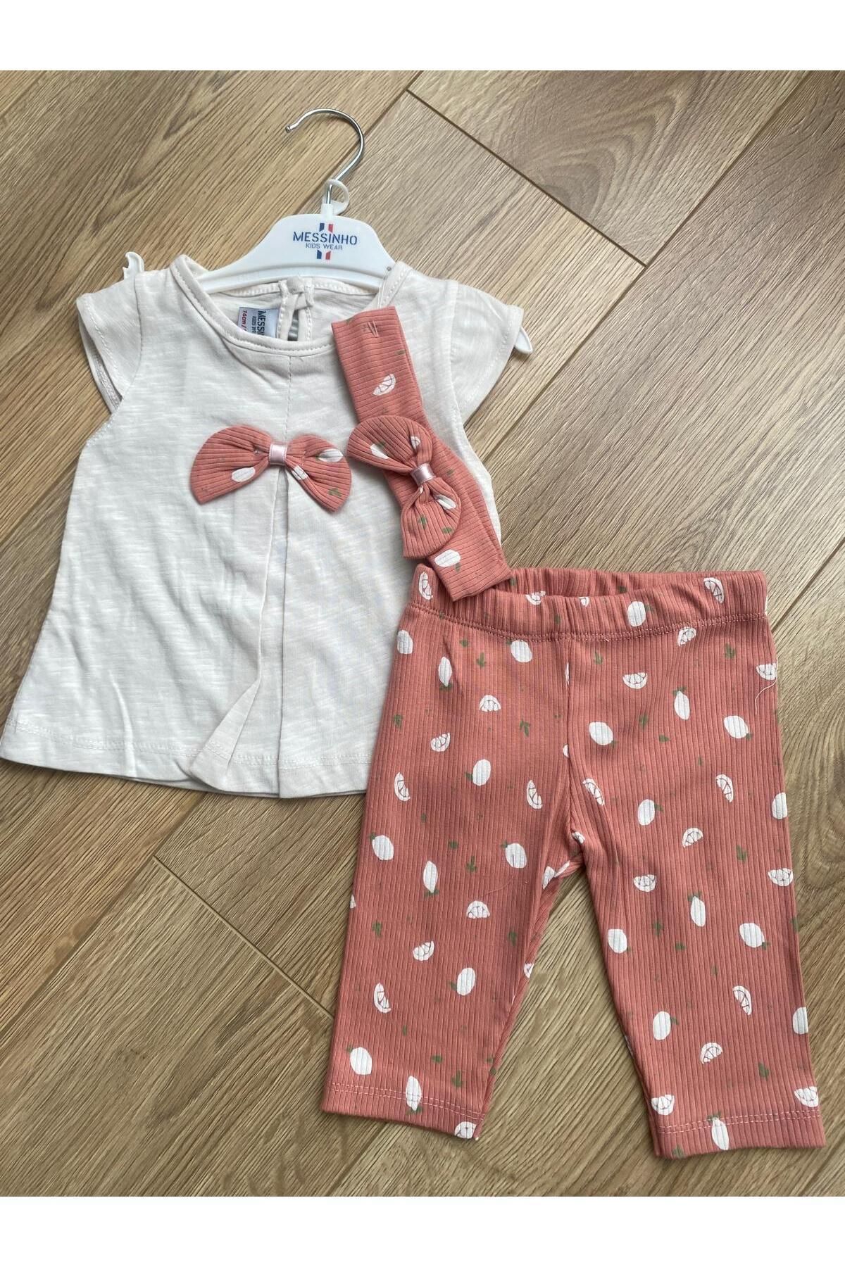 LionKids LİONKİDS KIZ ÇOCUK BANDAJLI FİYONKLU ŞIK ALT ÜST TAKIM